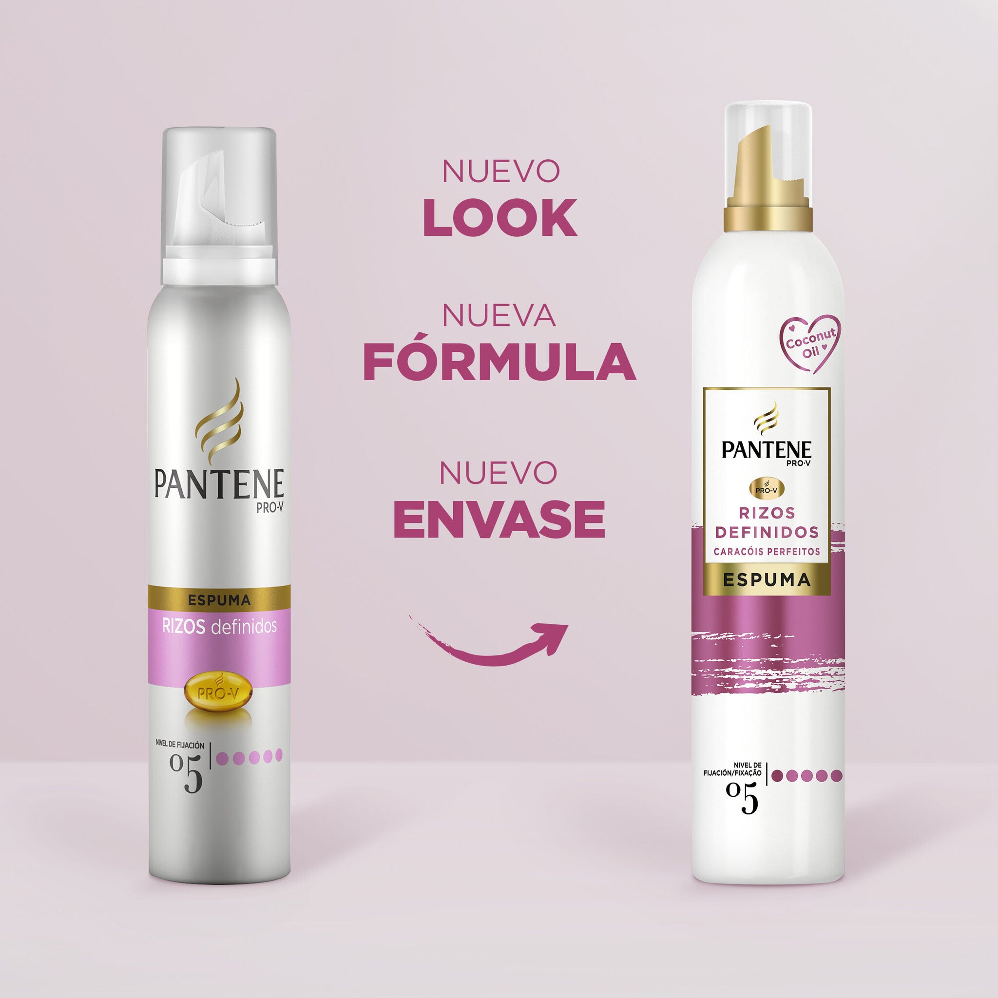 Espuma pelo rizos definidos Pantene 300ml