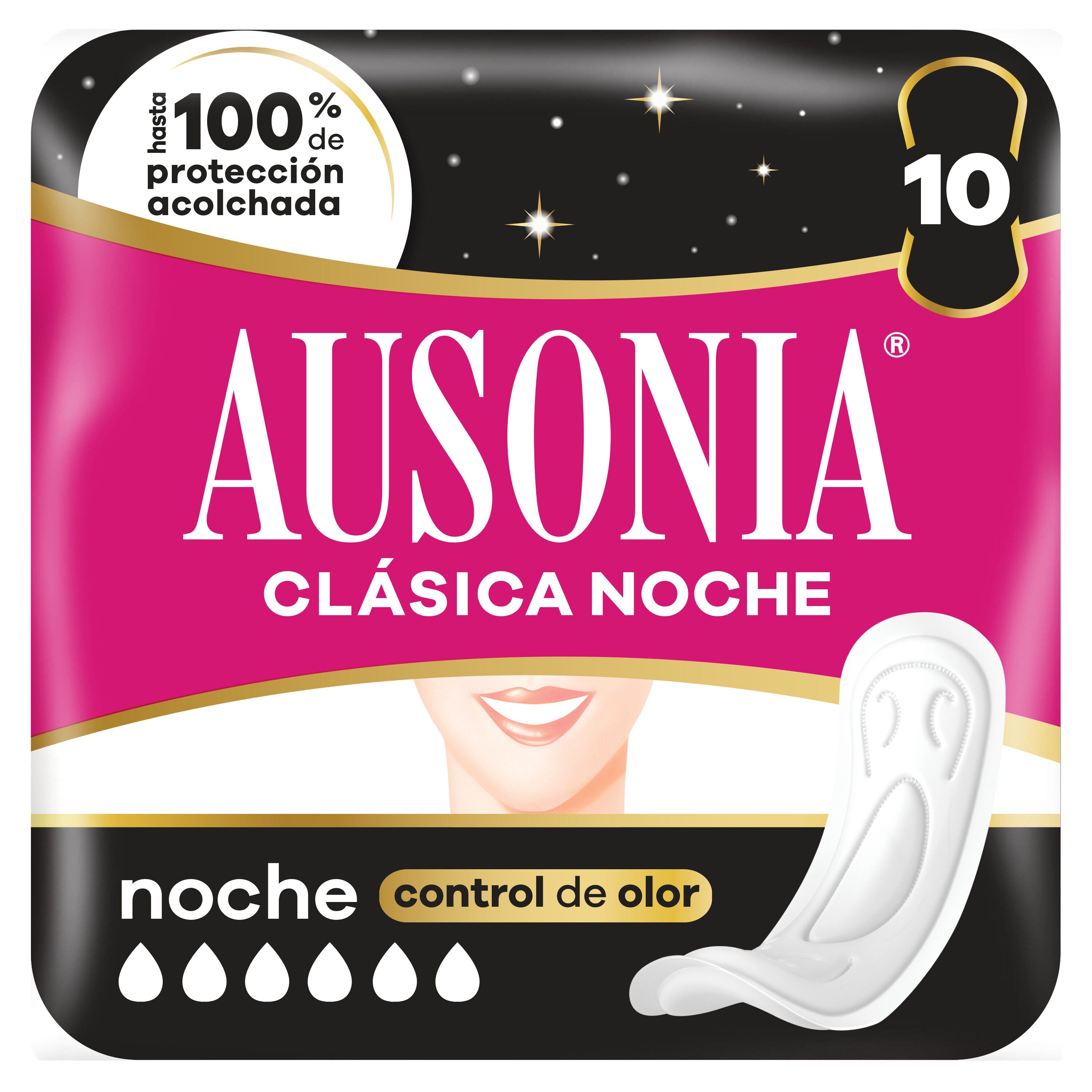 Compresa noche gruesa Ausonia 10u