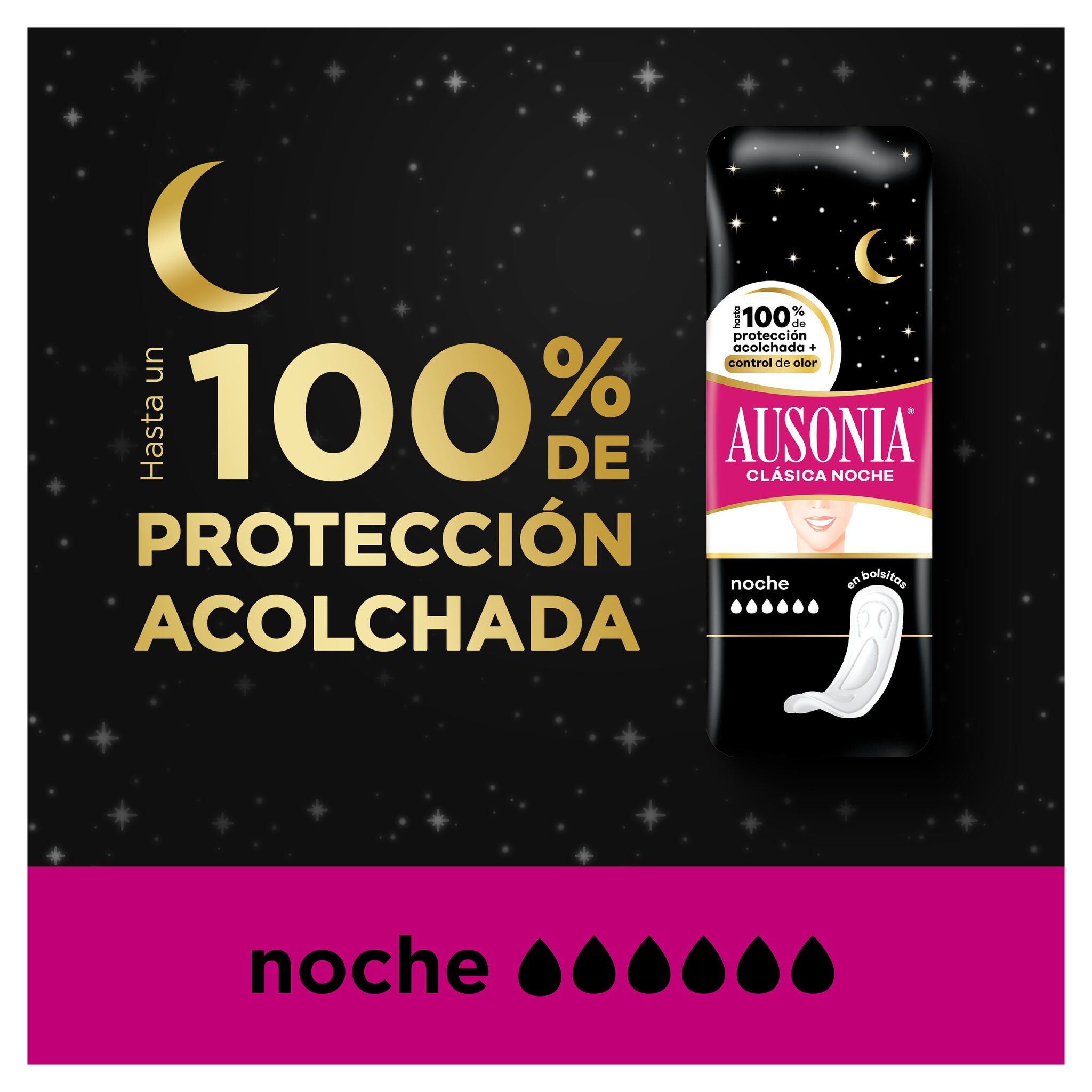 Compresa noche gruesa Ausonia 10u