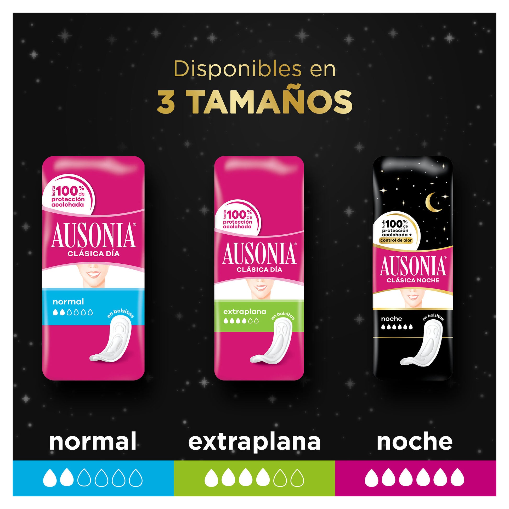 Compresa noche gruesa Ausonia 10u
