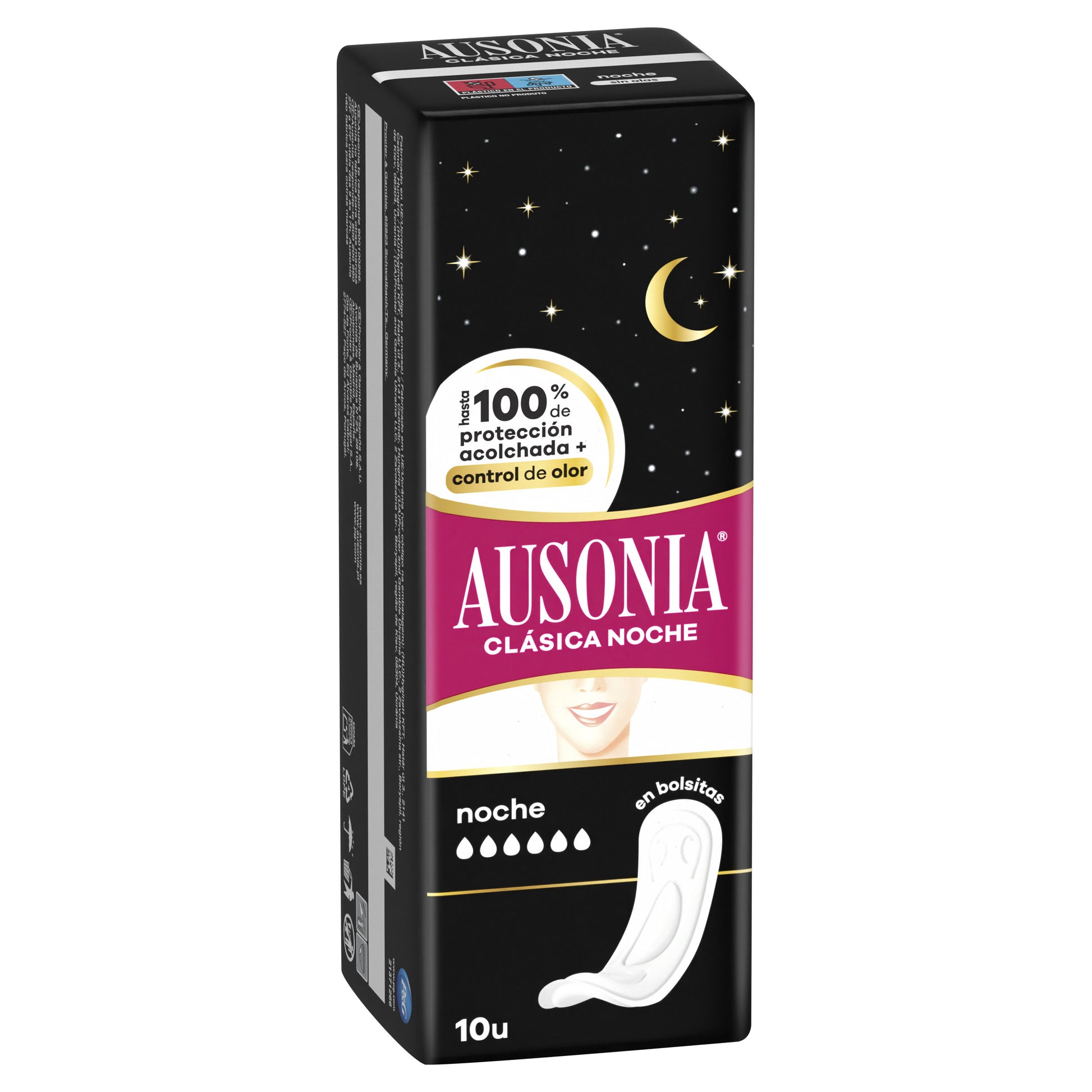 Compresa noche gruesa Ausonia 10u