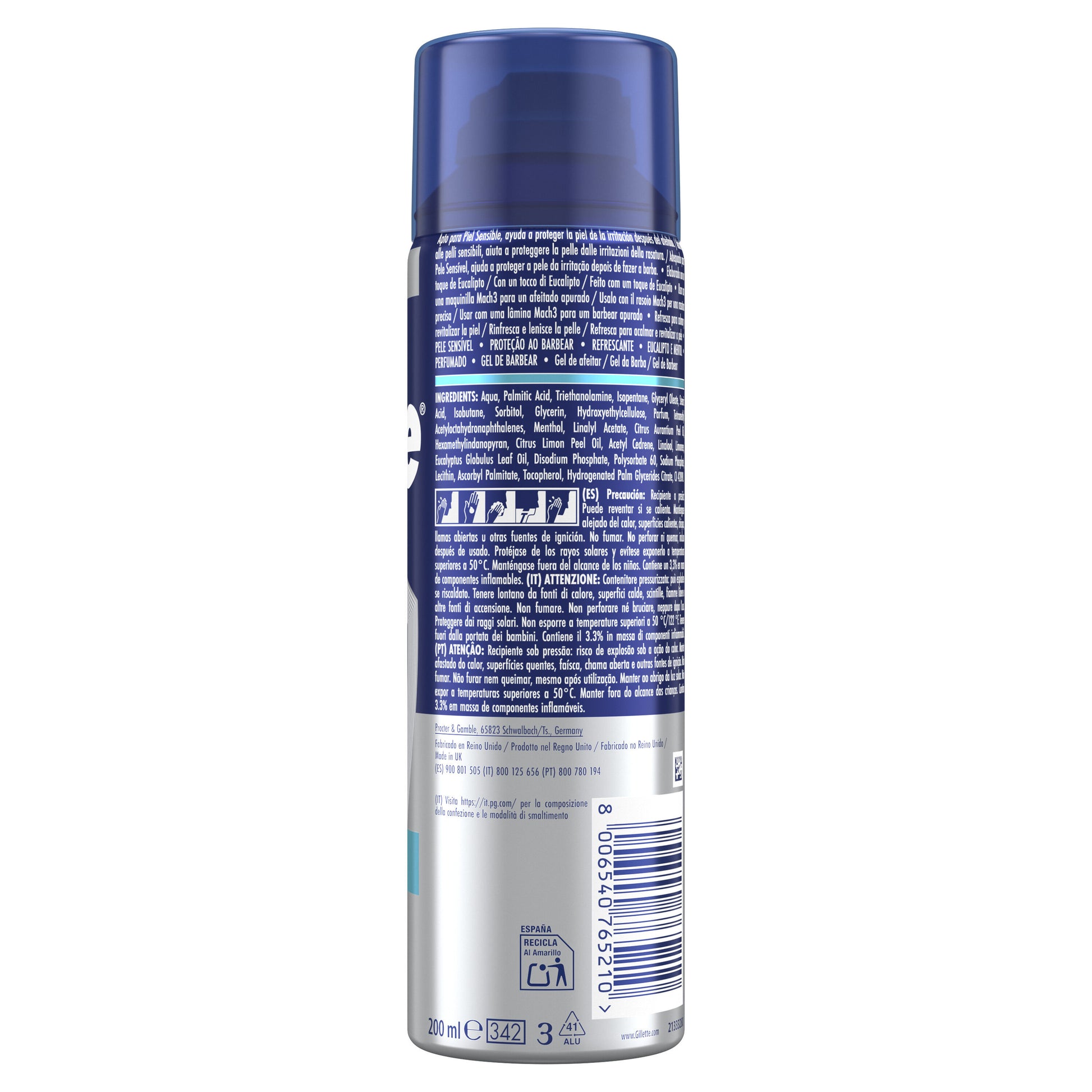 Gel afeitado series cooling gillete 200ml