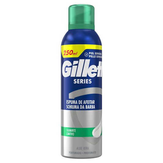 Espuma afeitar piel sensible Gillette series 200+50ml La Despensa