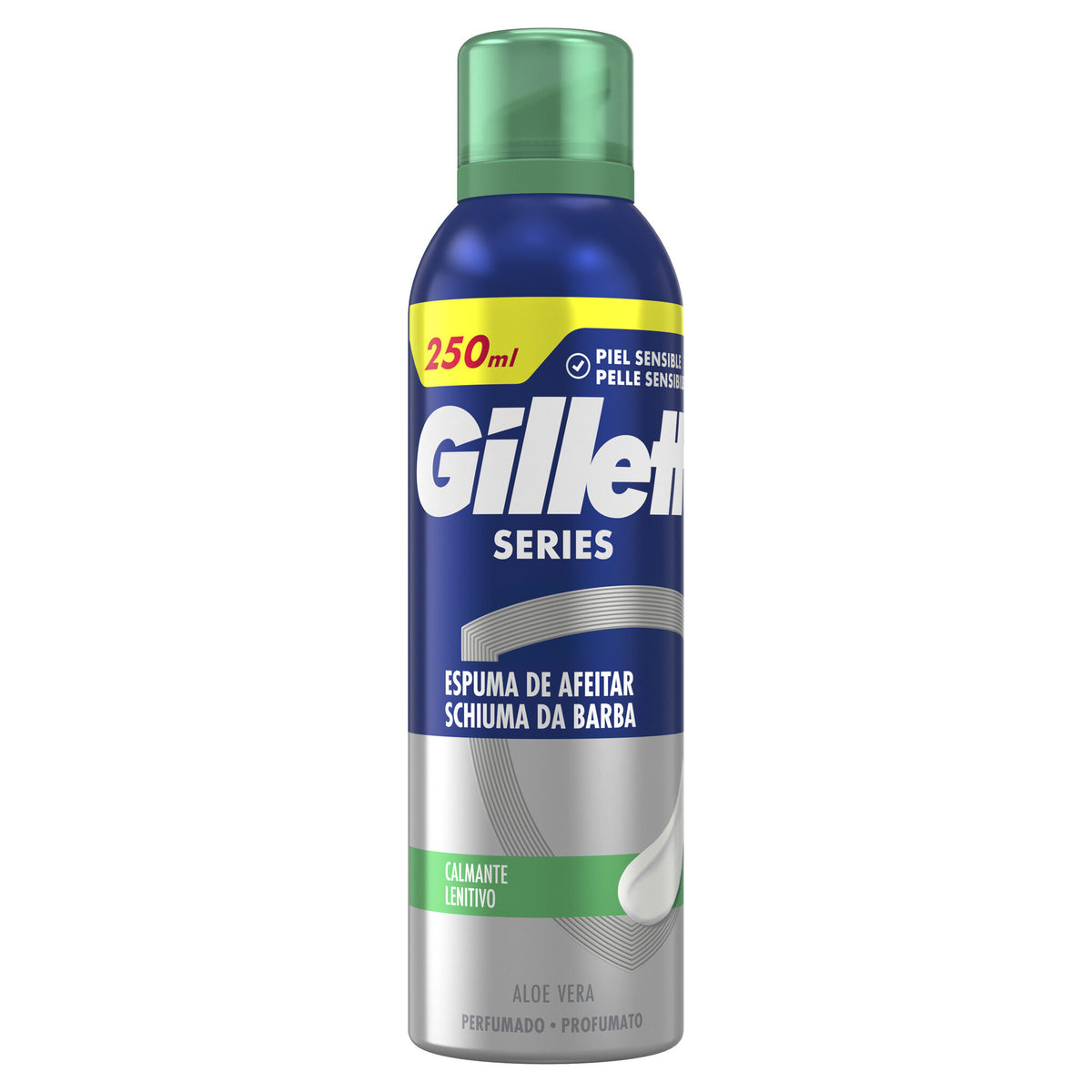 Espuma afeitar piel sensible Gillette series 200+50ml