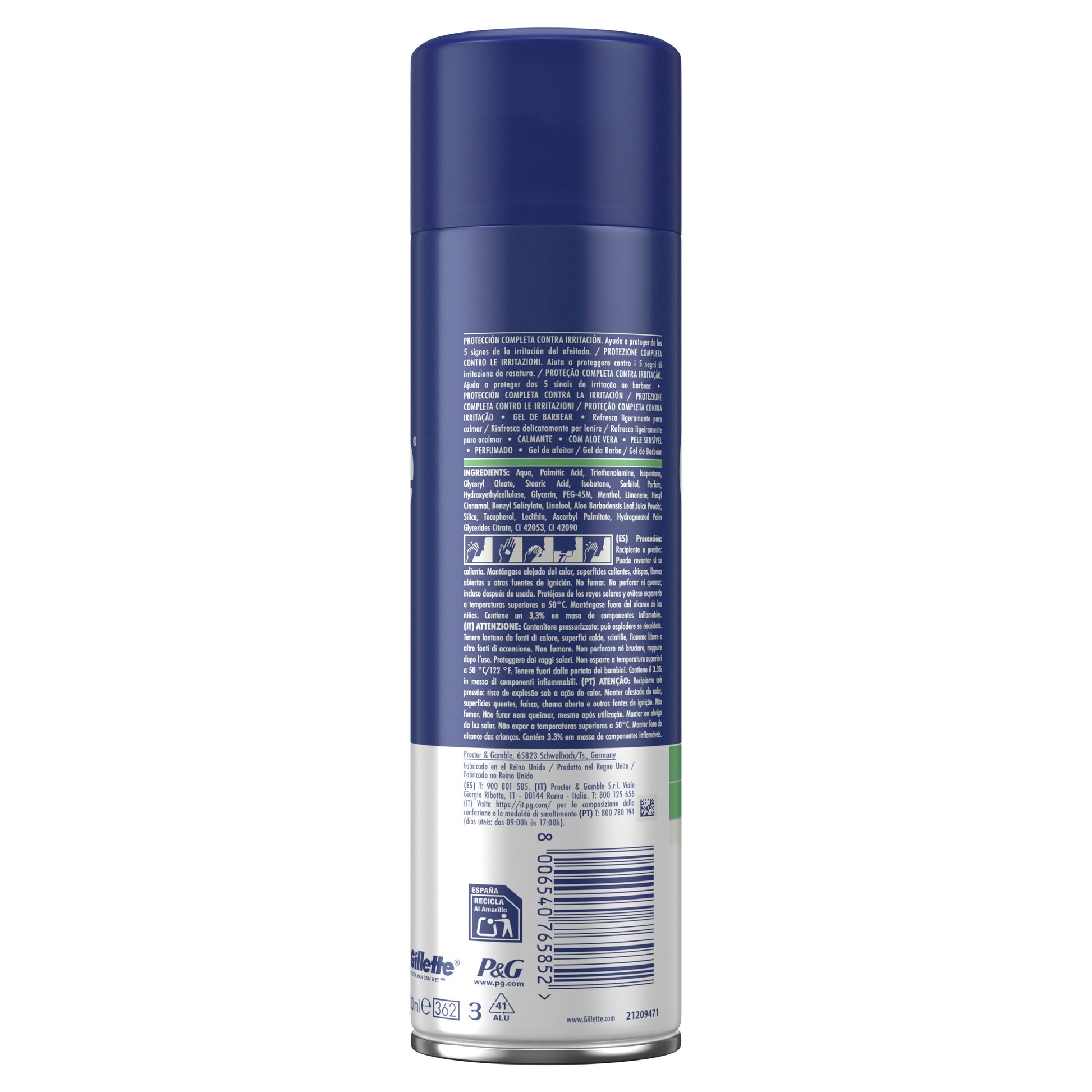 Gel de afeitar piel sensible Gillette series 200ml