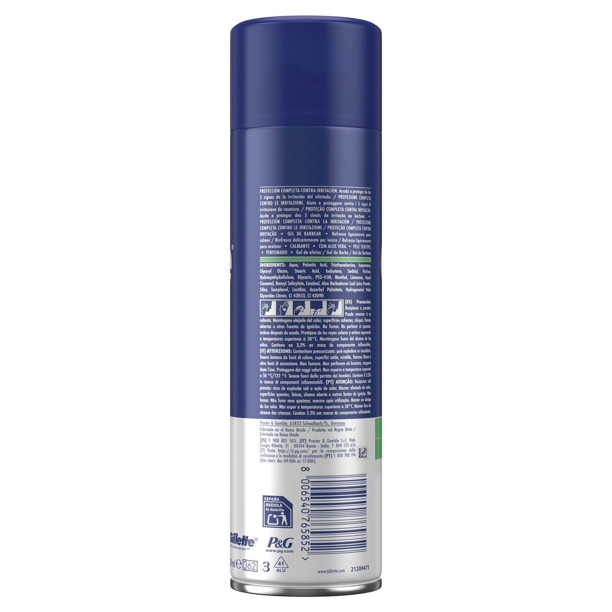 Gel de afeitar piel sensible Gillette series 200ml