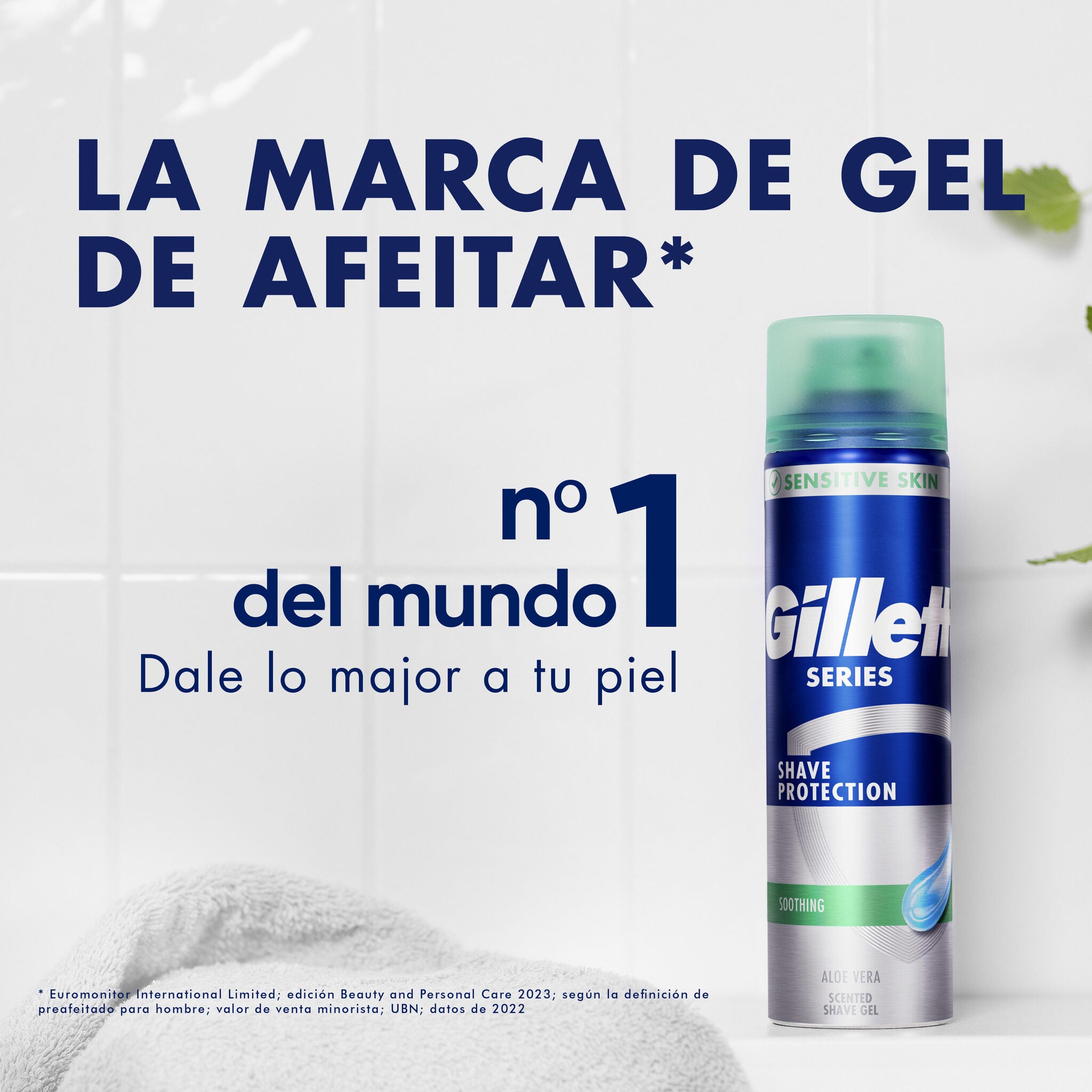 Gel de afeitar piel sensible Gillette series 200ml