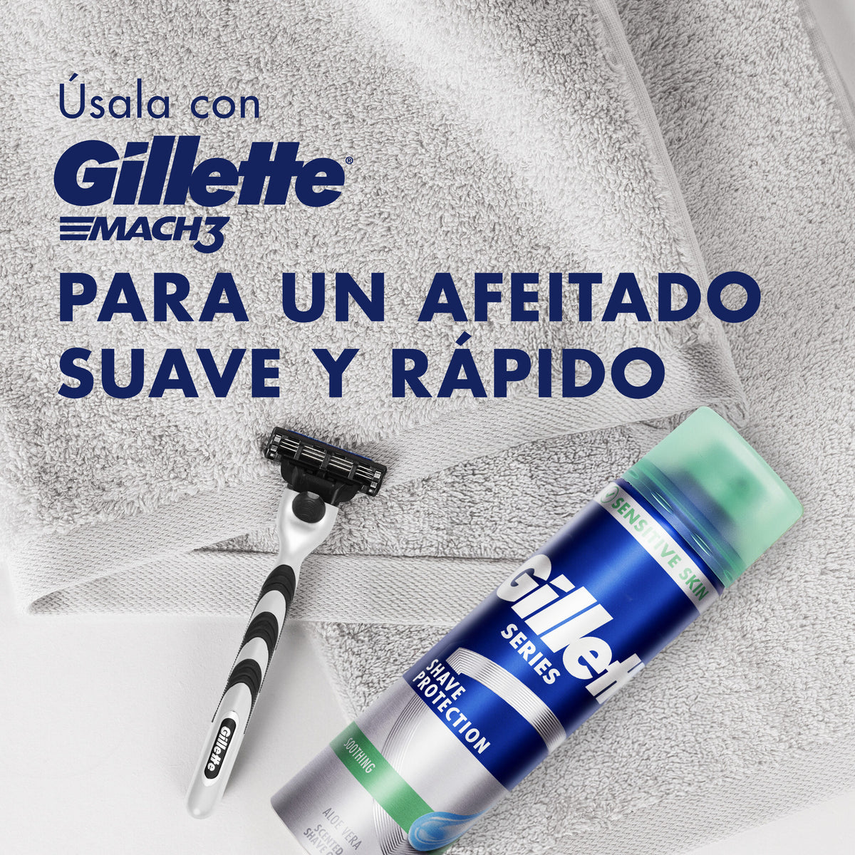 Gel de afeitar piel sensible Gillette series 200ml