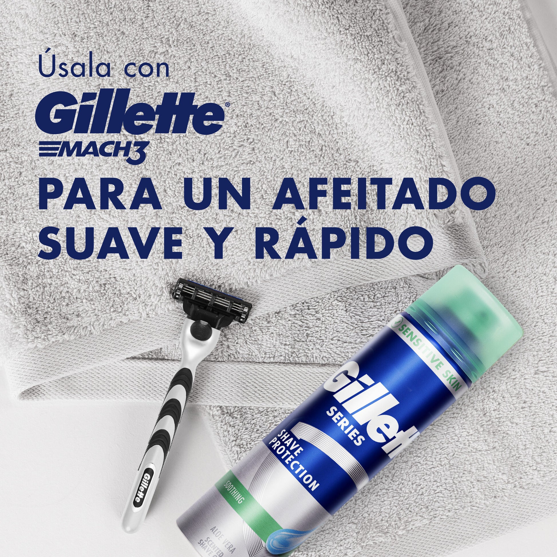 Gel de afeitar piel sensible Gillette series 200ml