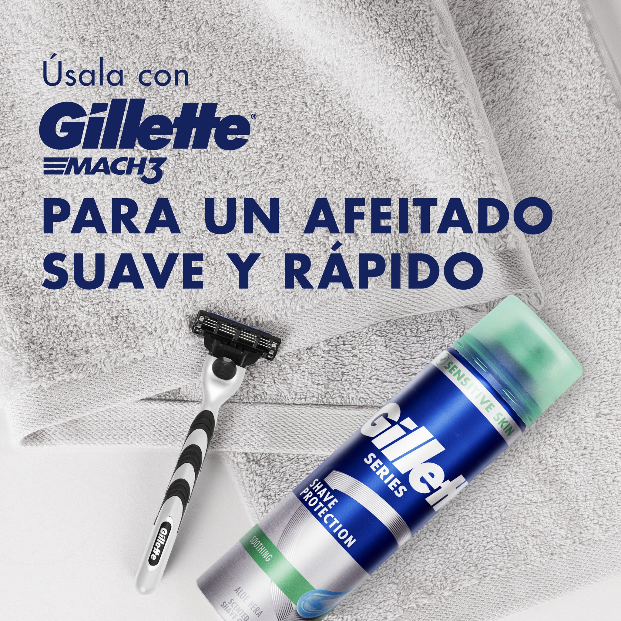 Gel de afeitar piel sensible Gillette series 200ml