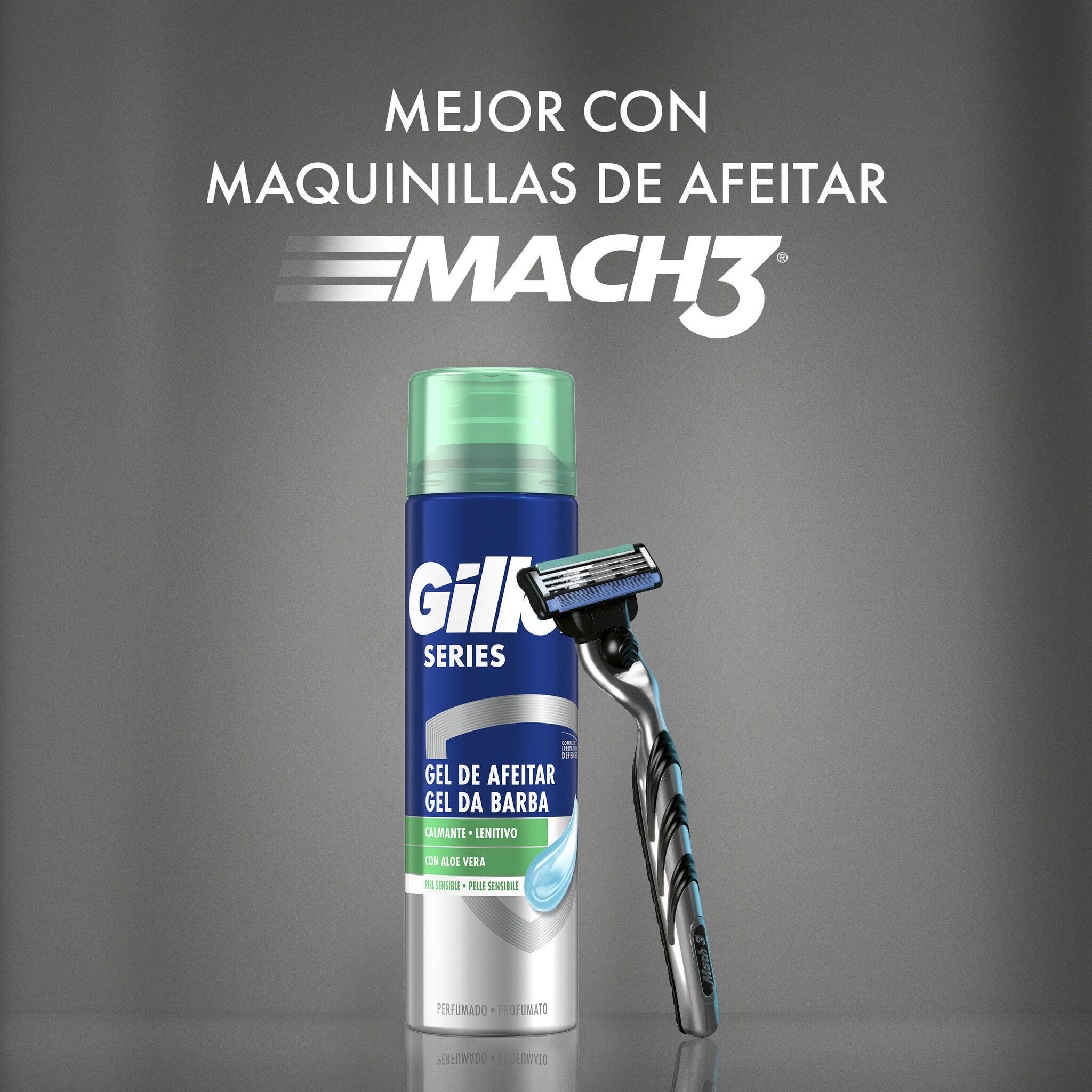 Gel de afeitar piel sensible Gillette series 200ml