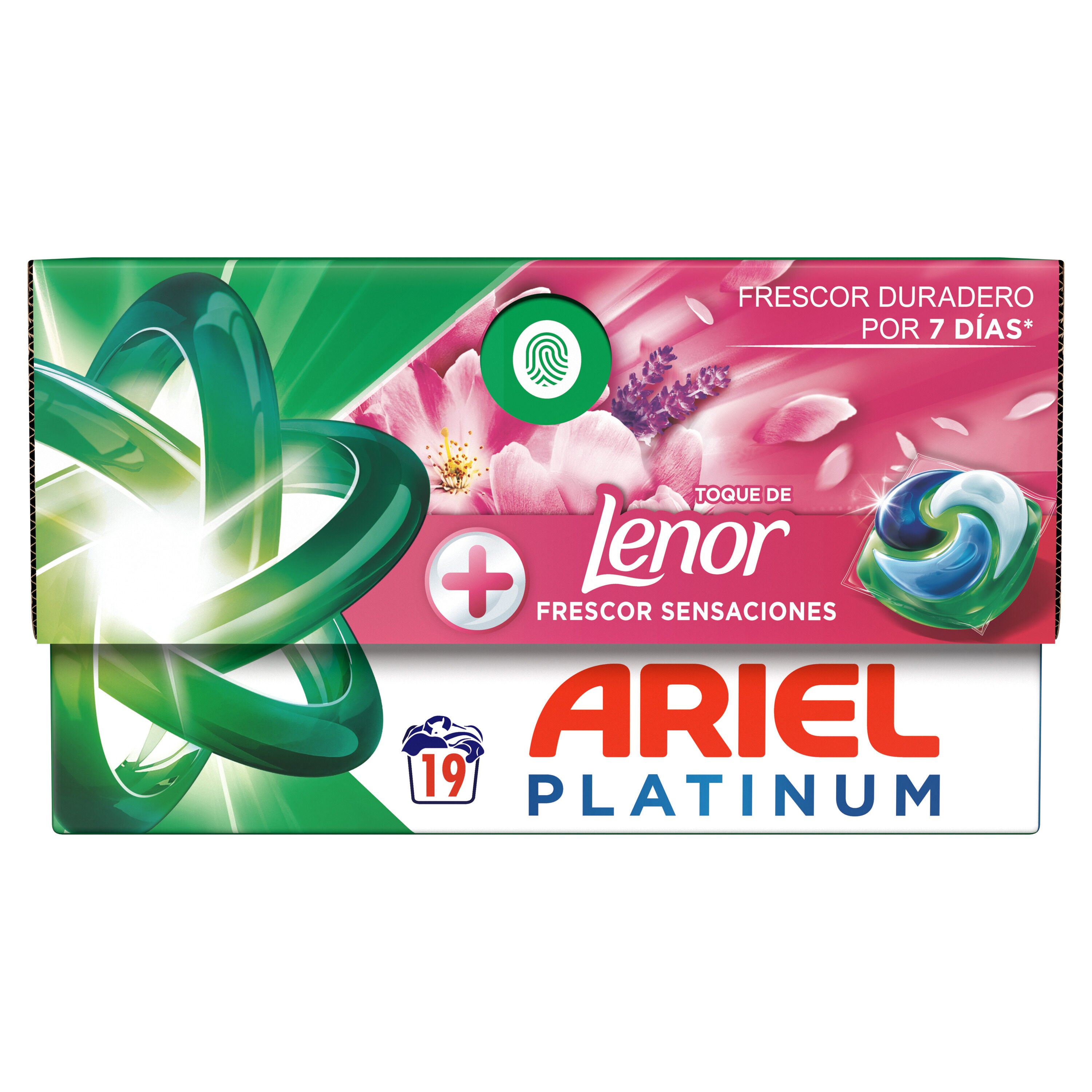 Detergente cápsulas pods sensaciones Ariel 19d