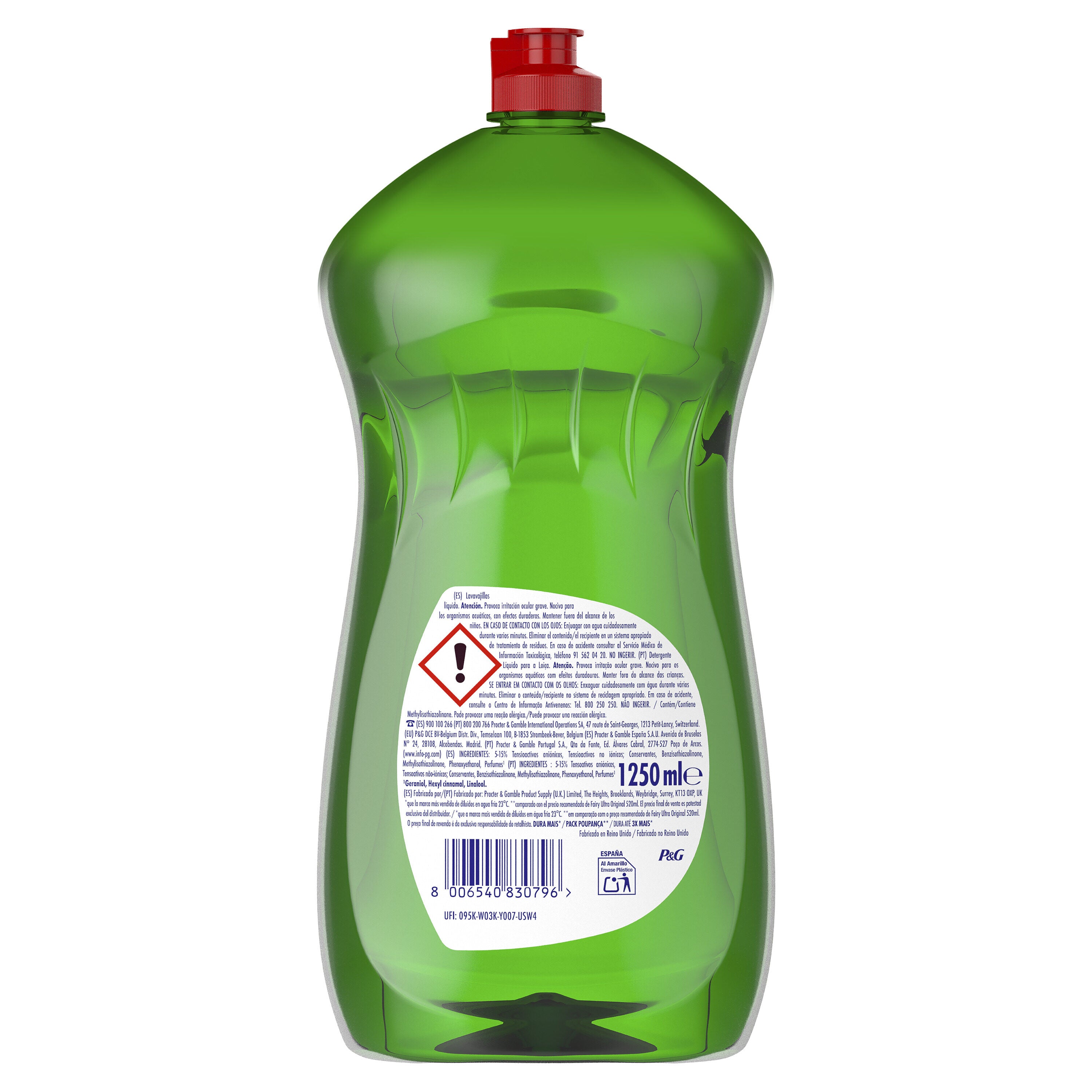 Lavavajilla concentrado original Fairy 1250ml