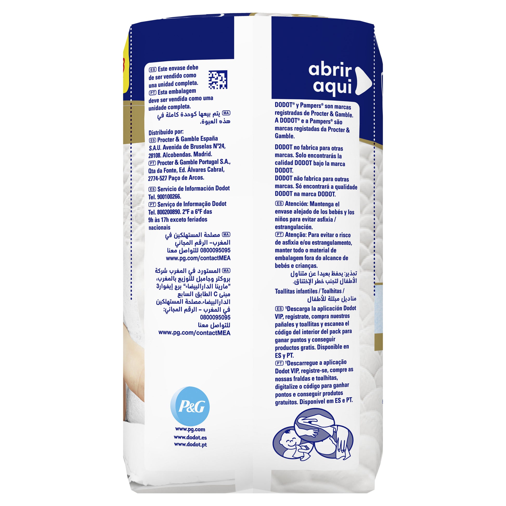 Toallitas aqua plastic free Dodot p3 144u