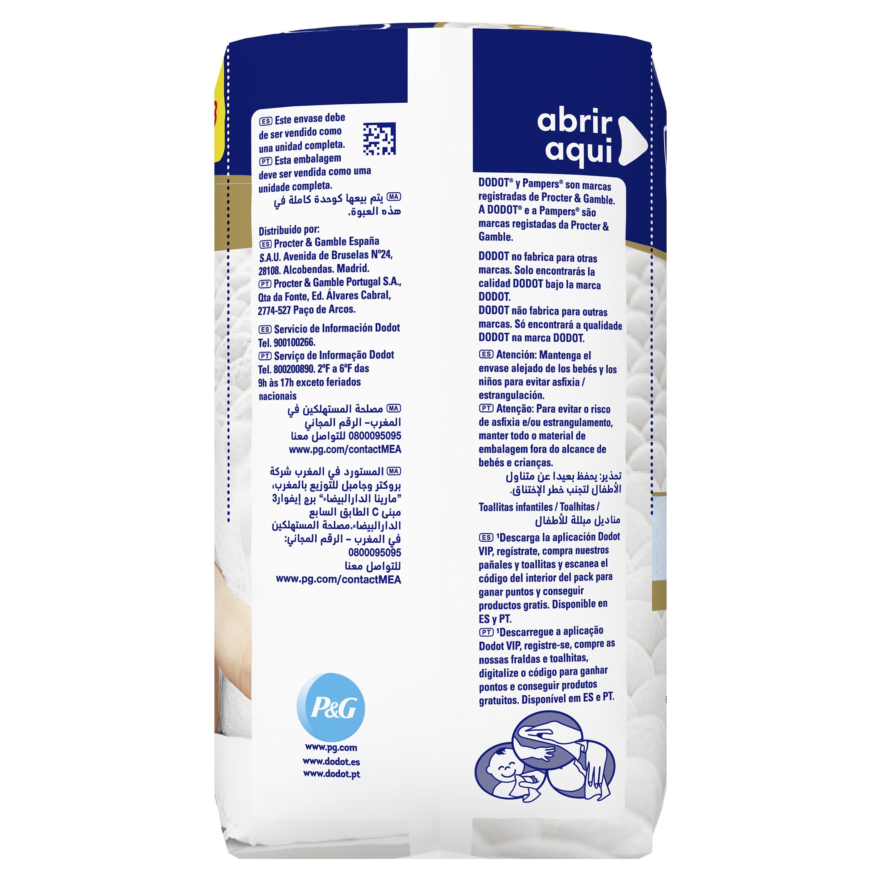 Toallitas aqua plastic free Dodot p3 144u
