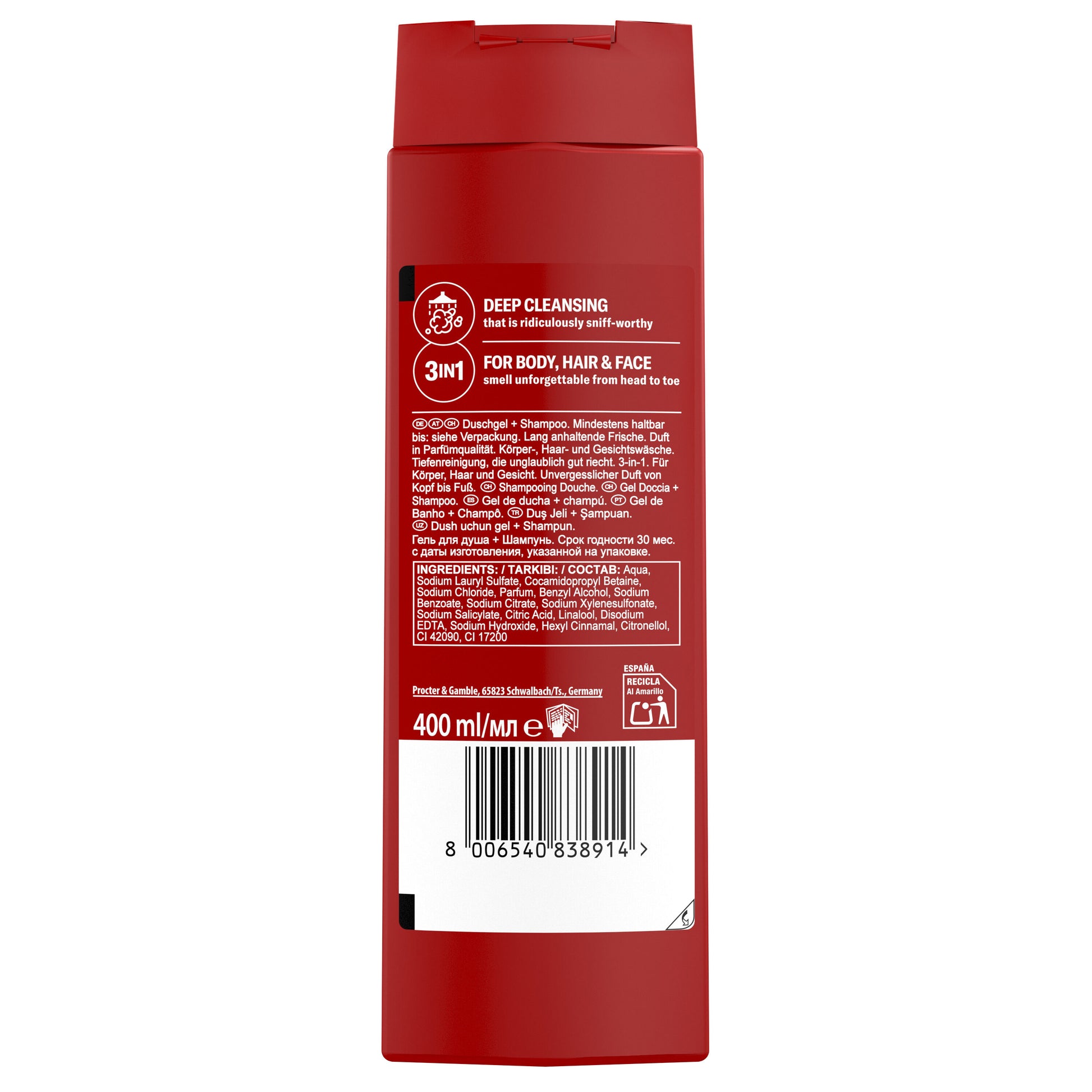 Gel/champu 2 en 1 captain Old spice 400ml