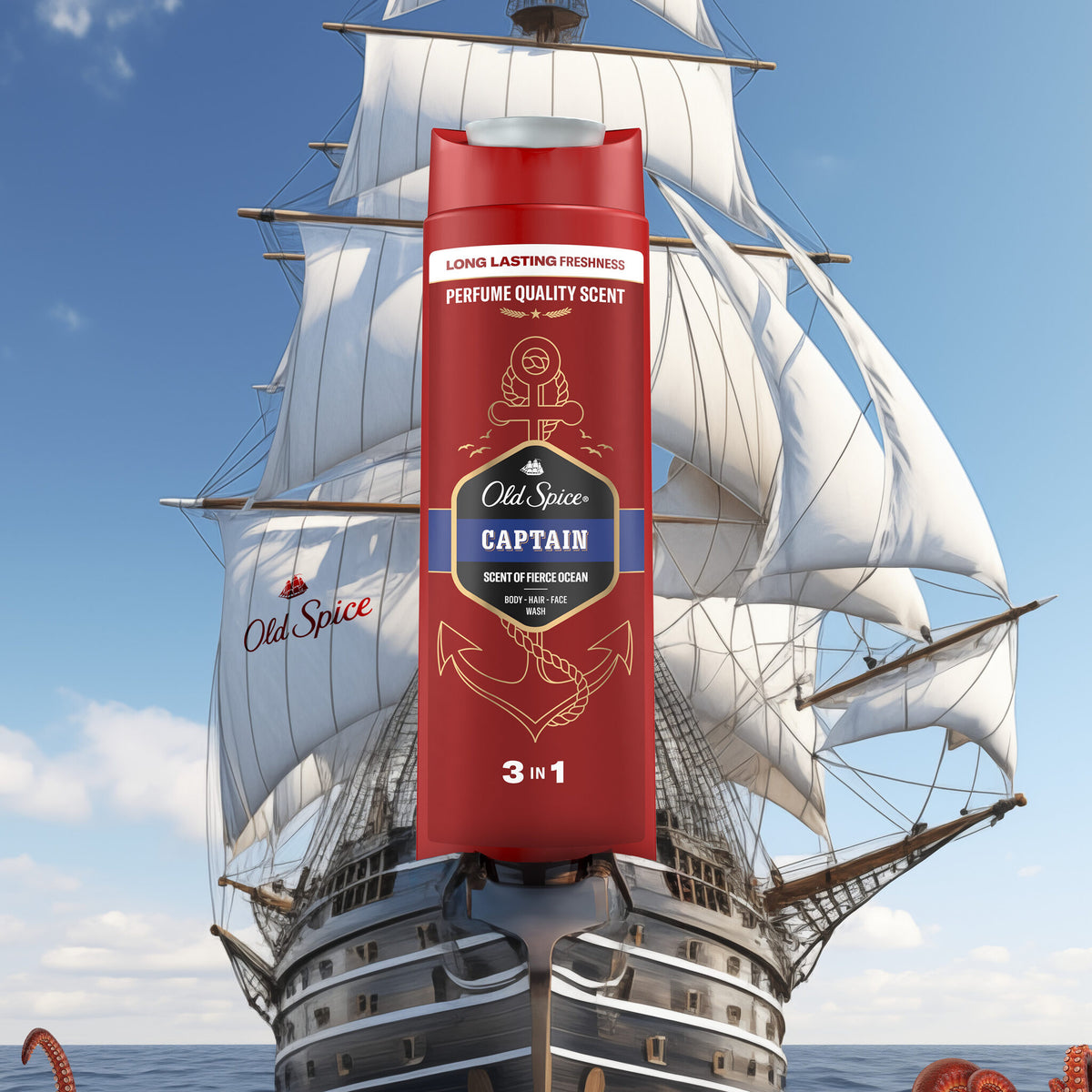Gel/champu 2 en 1 captain Old spice 400ml