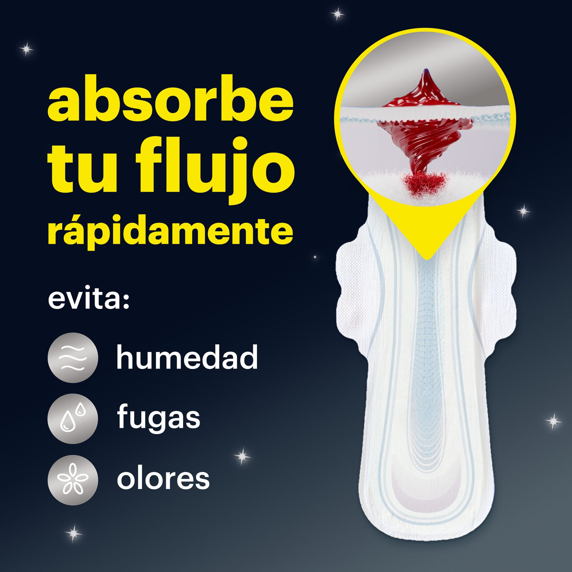 Compresas cotton like noche extra alas Evax 10u