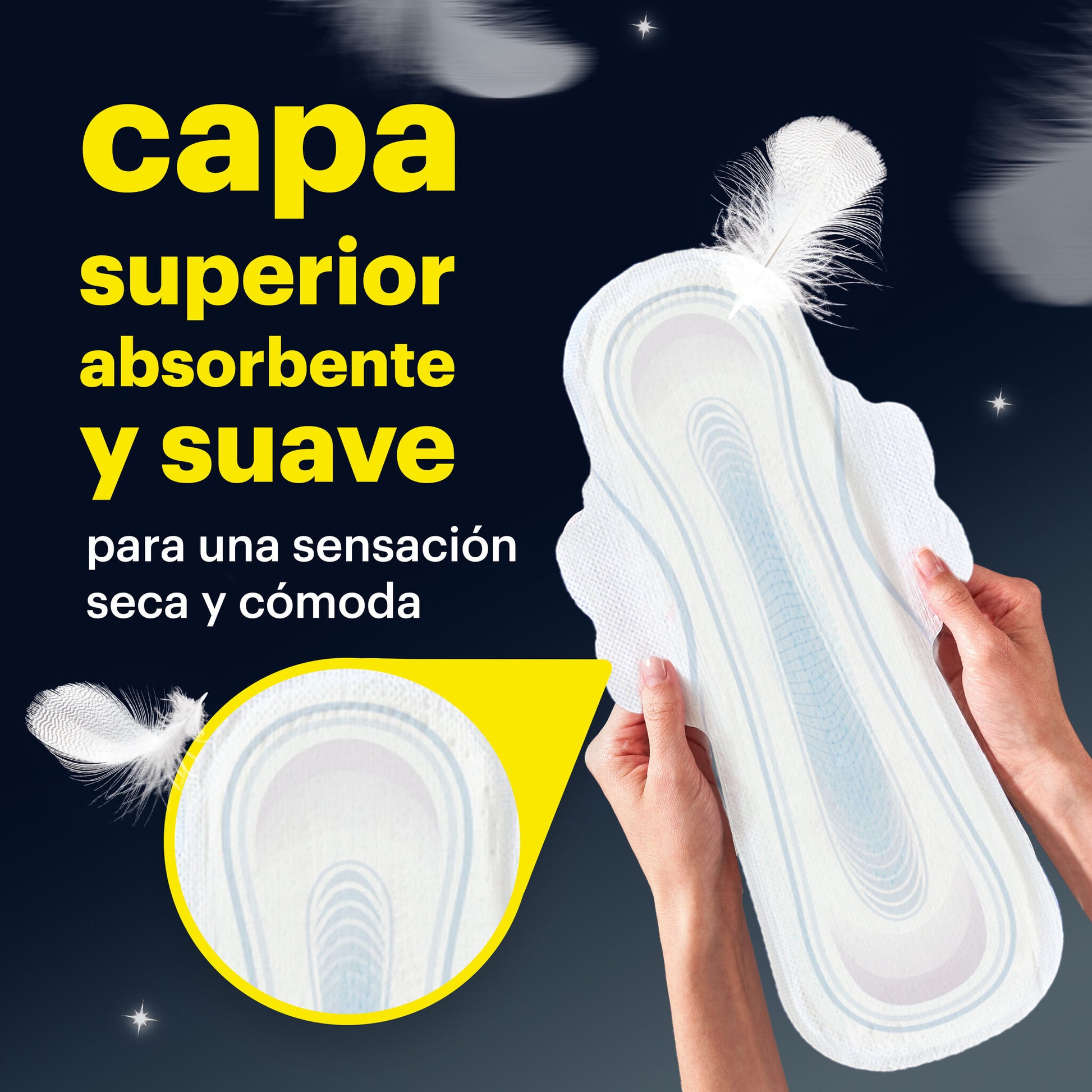 Compresas cotton like noche extra alas Evax 10u