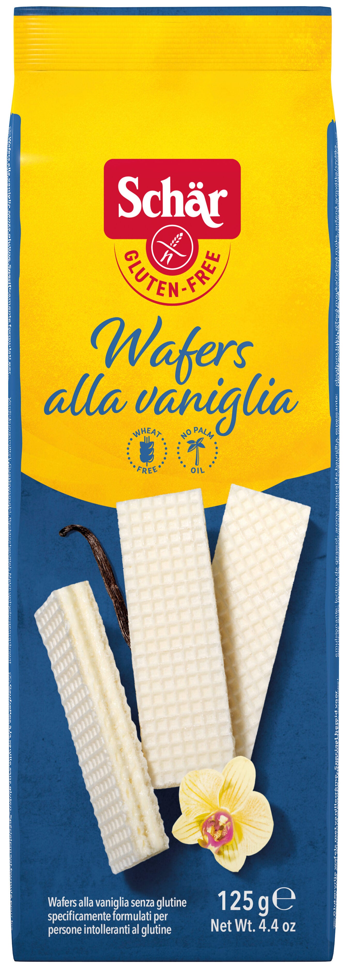 Barquillo vainilla s/gluten Schär 125g