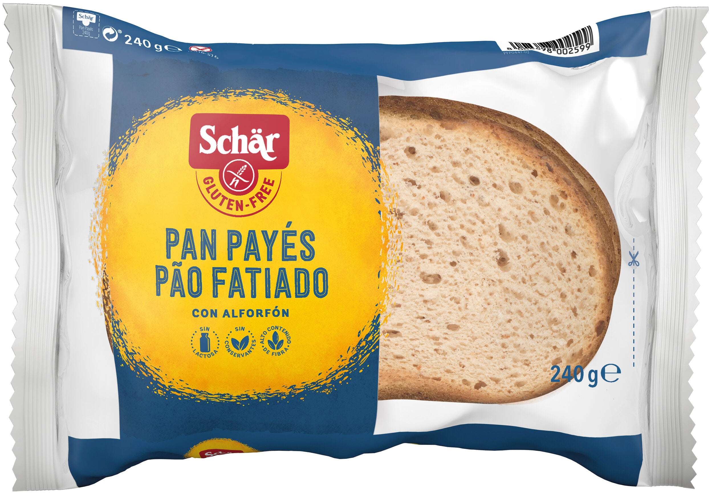 Pan payés s/gluten Schär 240g