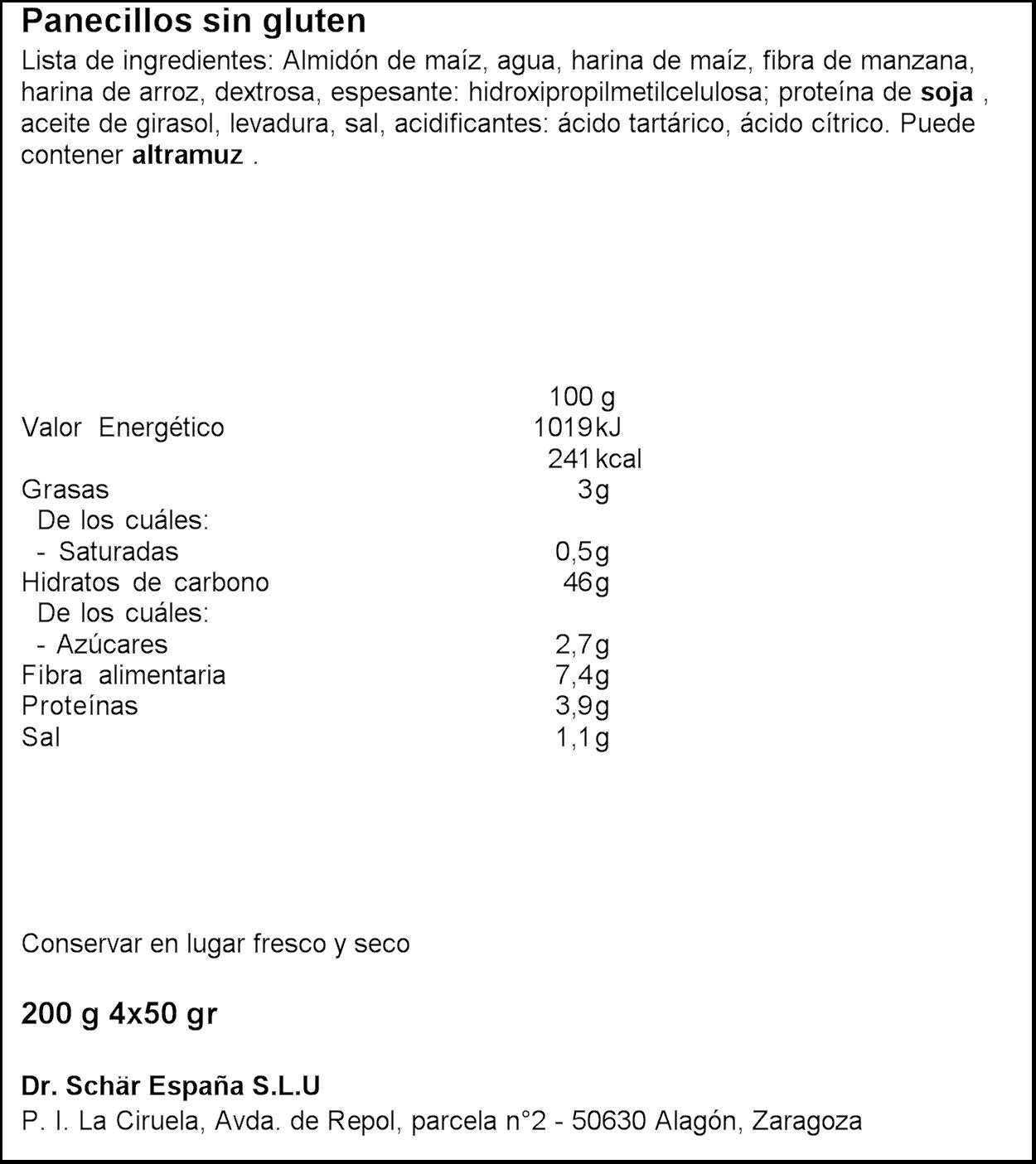 Pan chapata ciabattine s/gluten Schär 200g