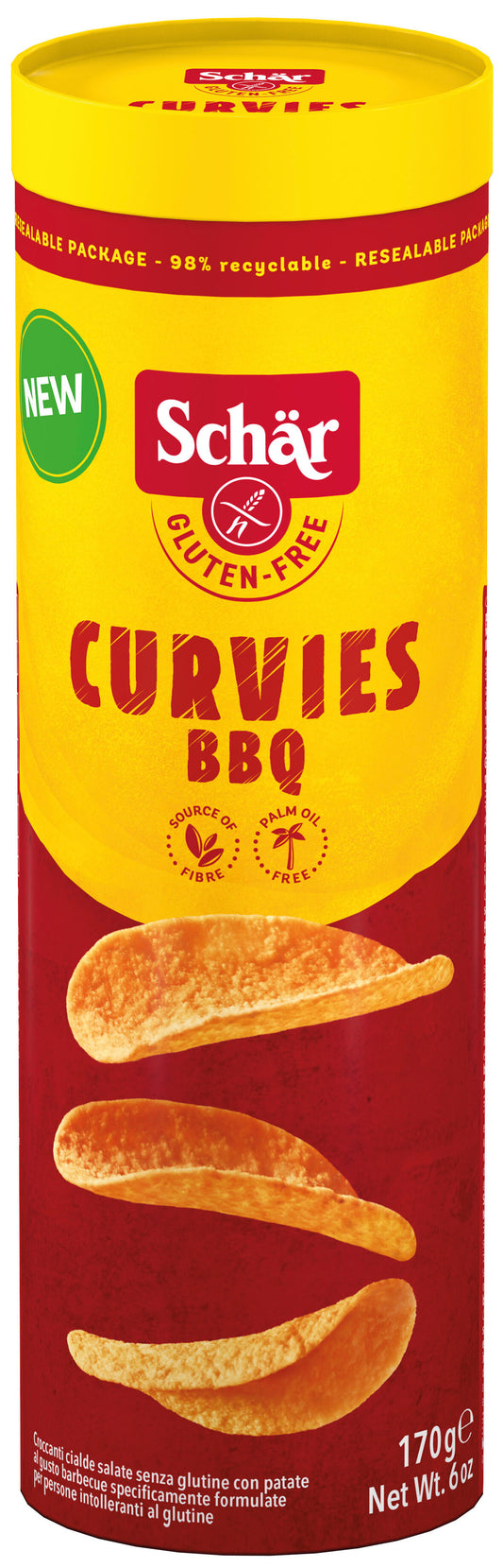 Curvies bbq s/ gluten Schär 170g La Despensa