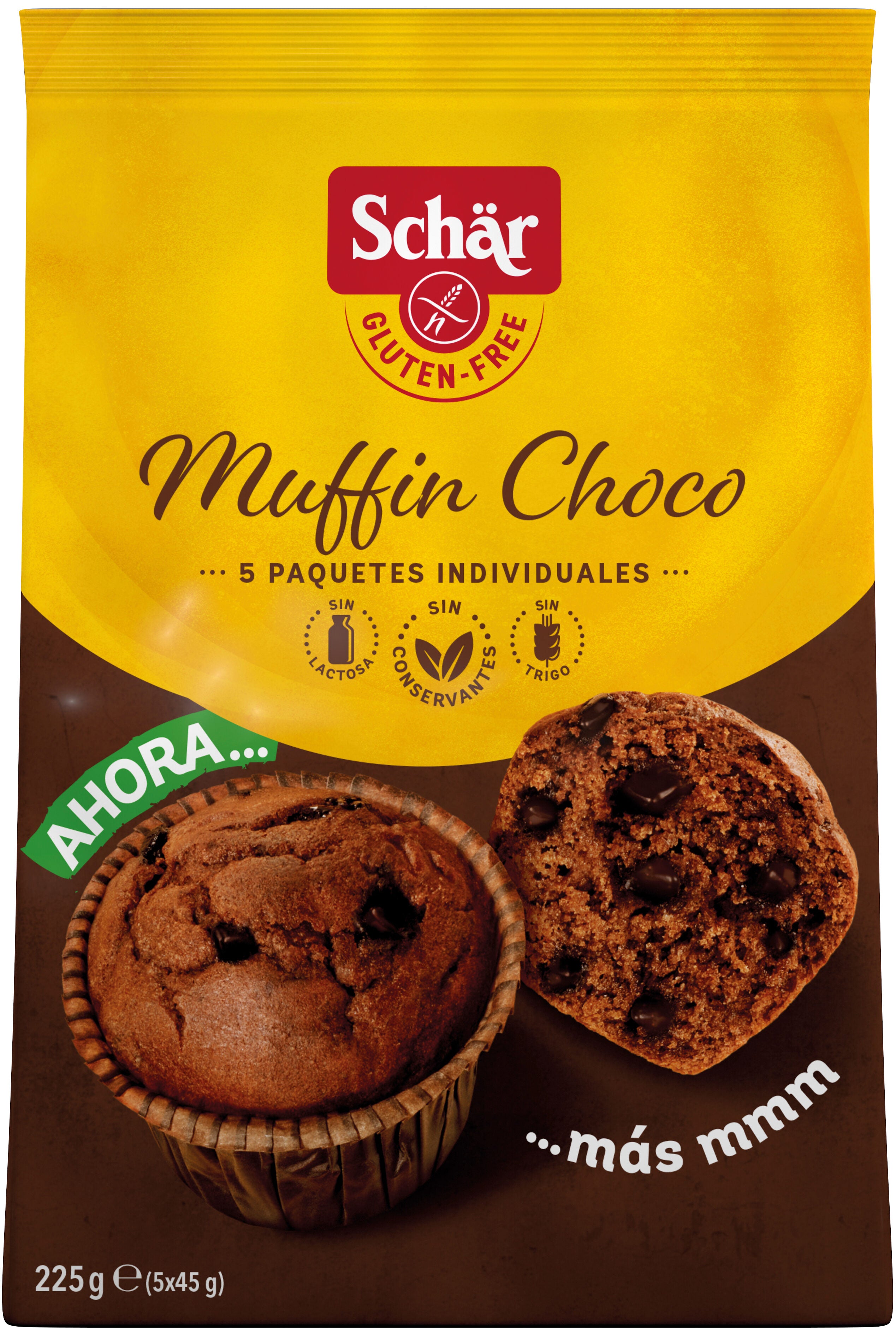 Muffin s/gluten chocolate Schär 225g