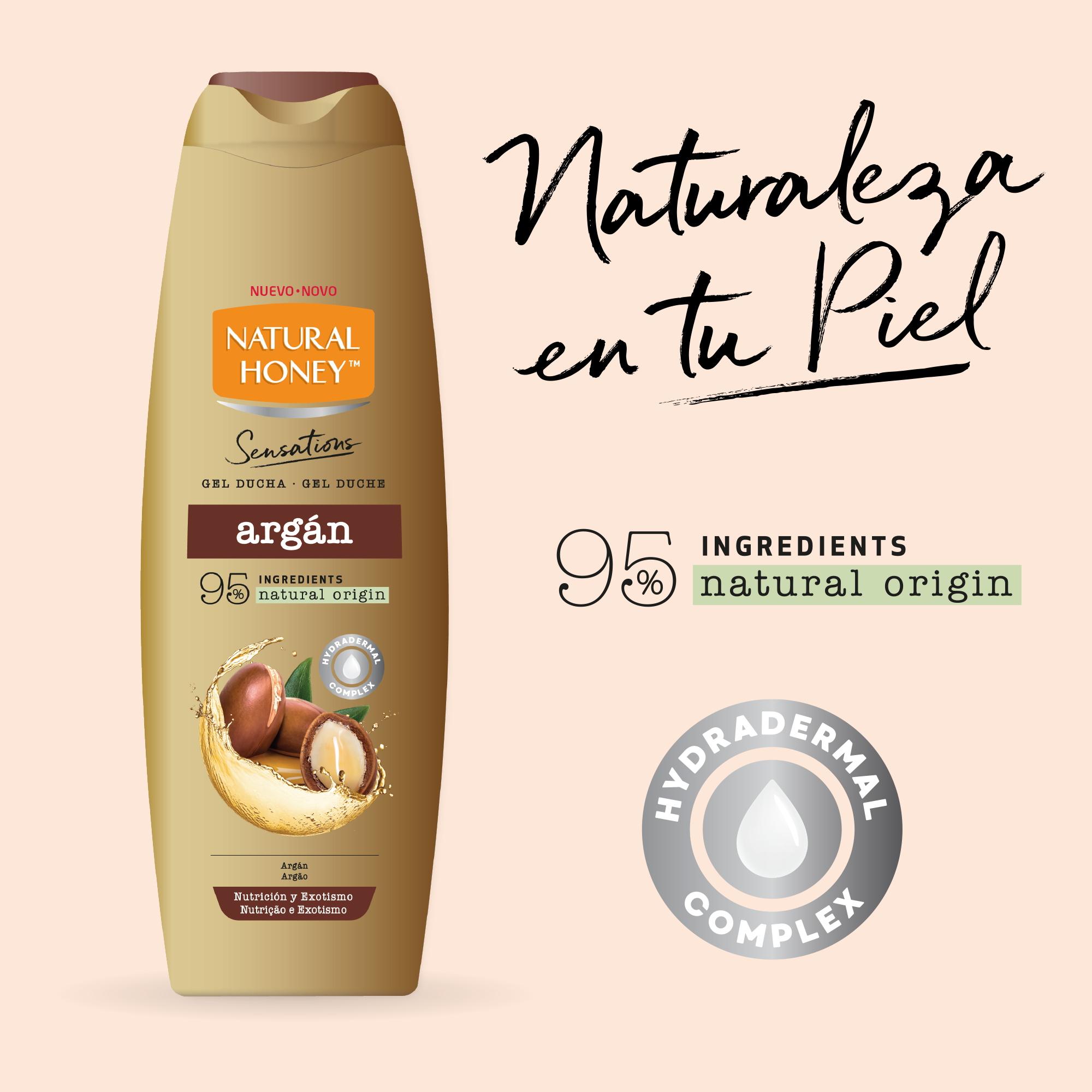 Gel ducha argan Natural honey 650ml