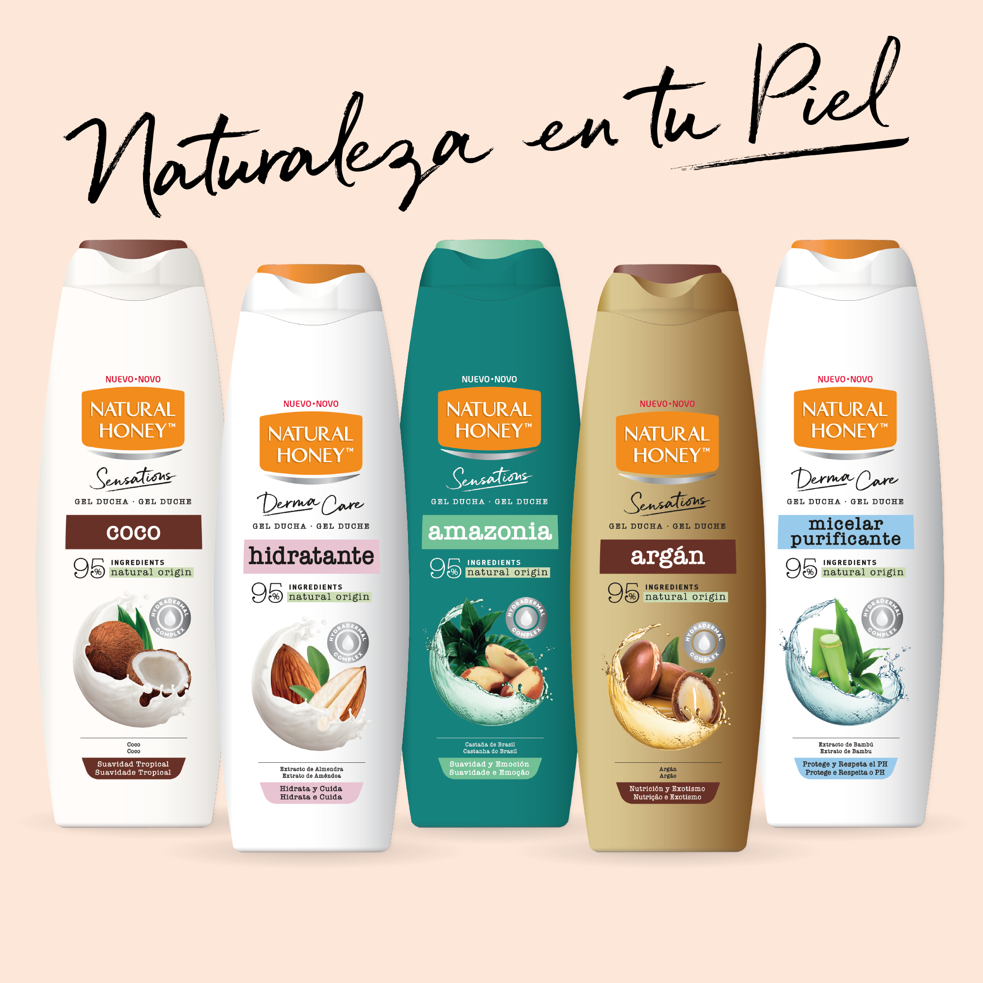 Gel ducha argan Natural honey 650ml