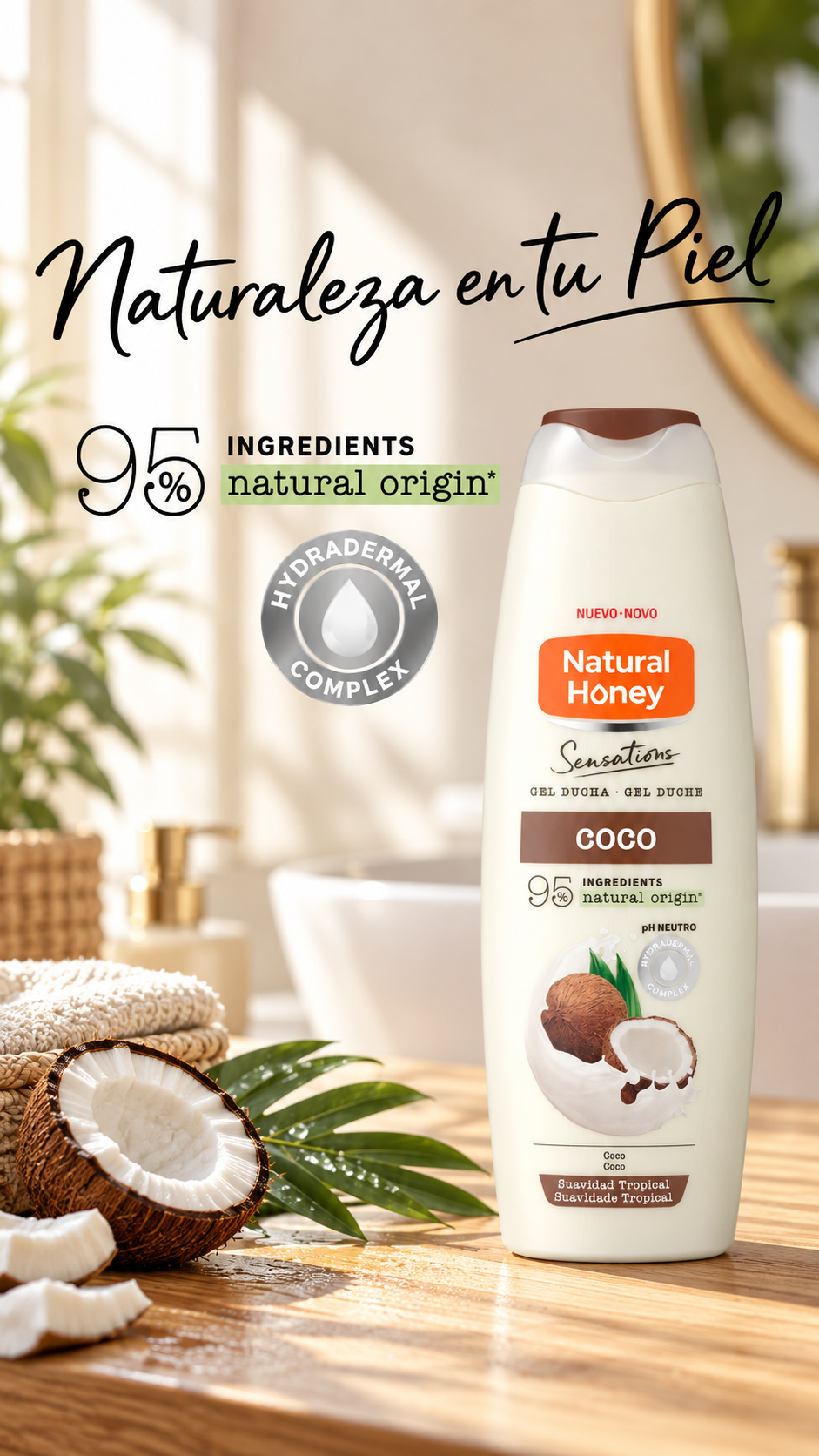 Gel ducha coco Natural honey 650ml
