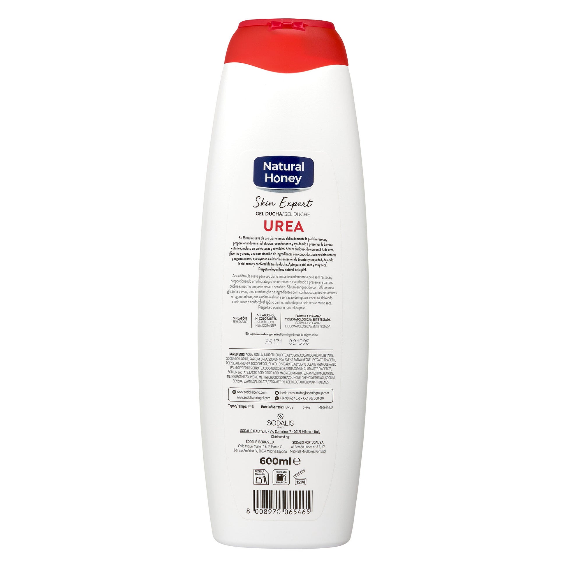Gel ducha urea Natural honey 600ml