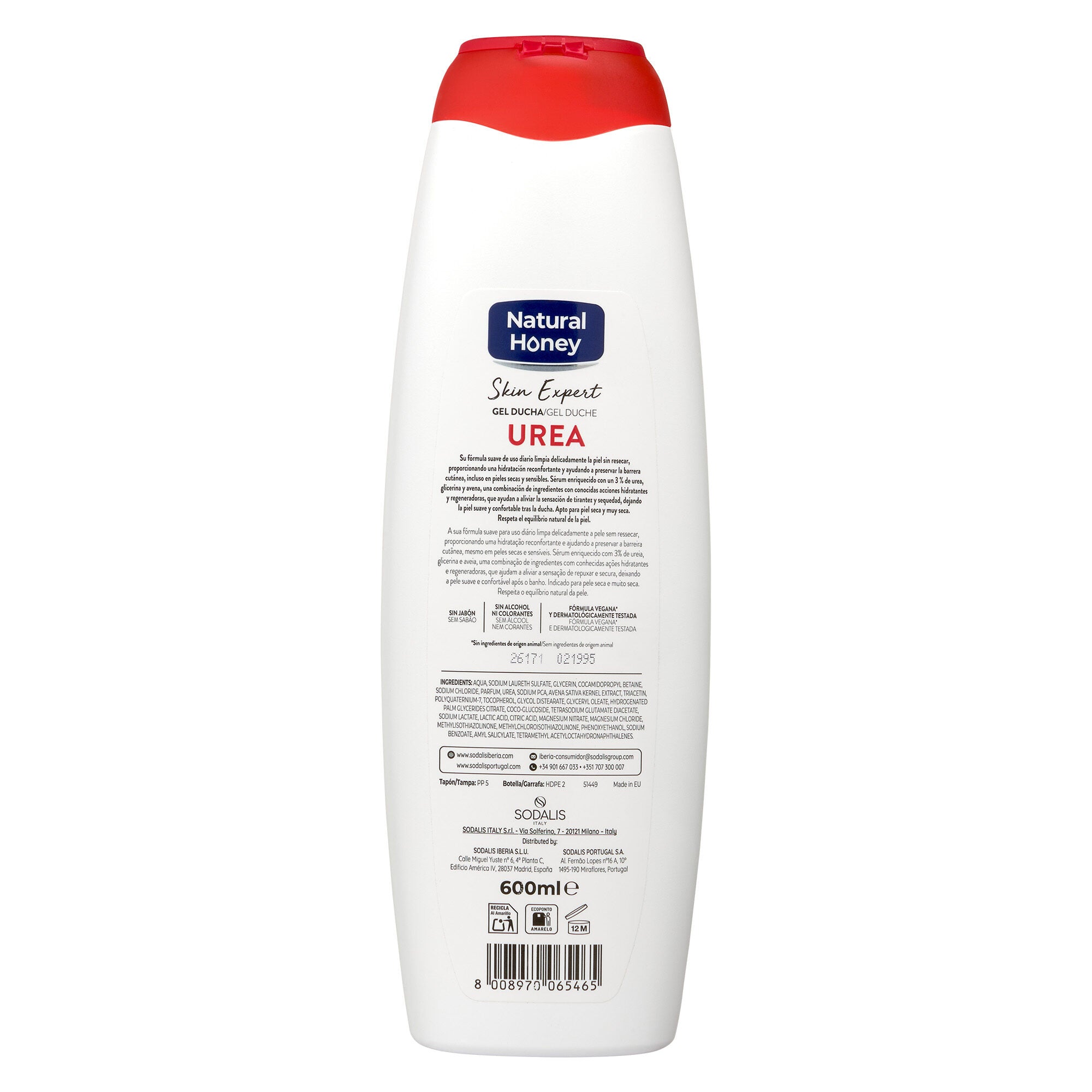 Gel ducha urea Natural honey 600ml