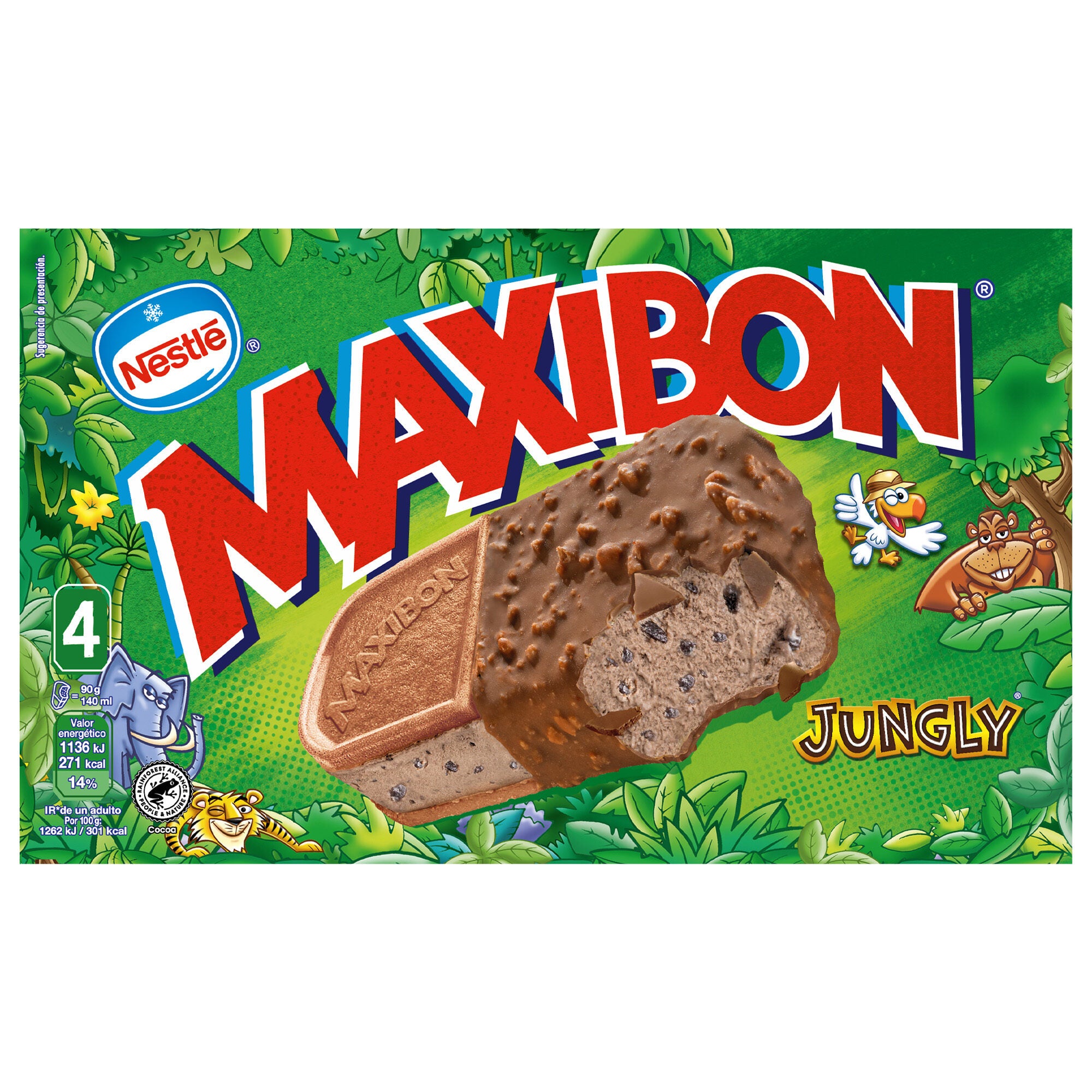 Sandwich jungly Maxibon p4 140ml/u