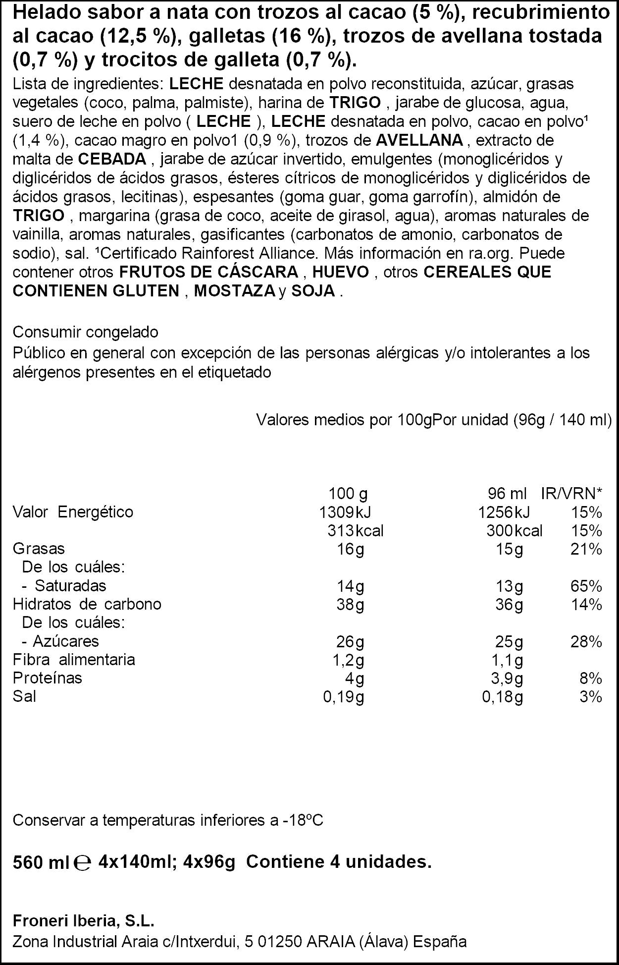 Sandwich nata Maxibon p3+1x140ml