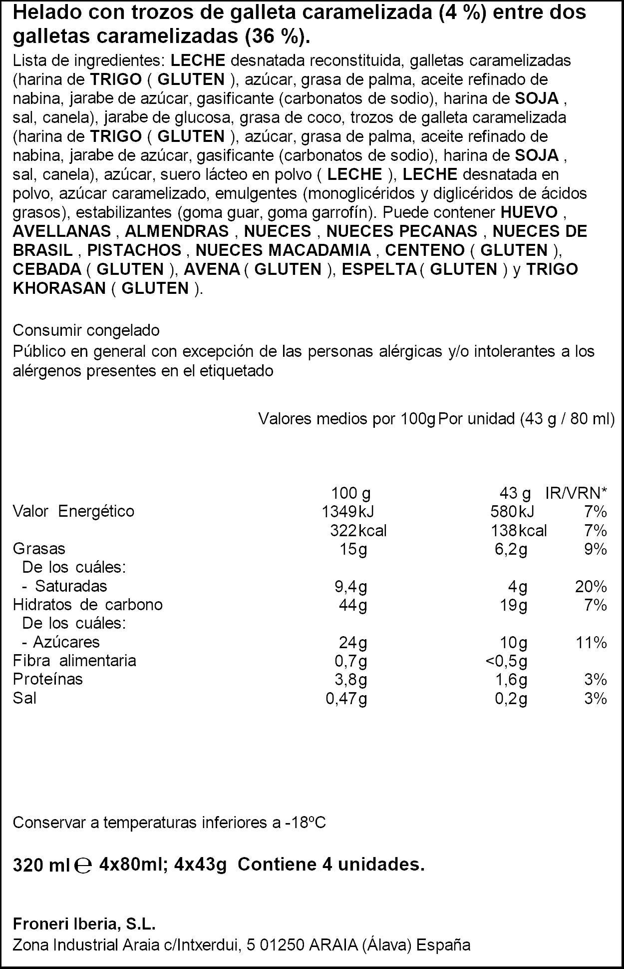 Sandwich  Biscoff p4x80ml