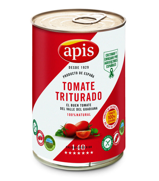 Tomate triturado natural 100% lata Apis 400g La Despensa