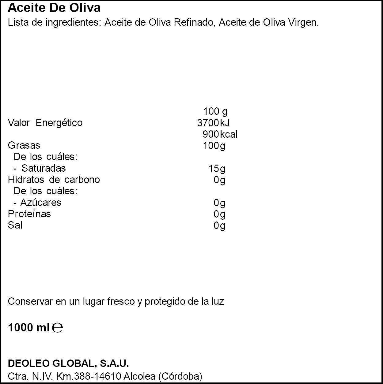 Aceite oliva suave 0.4º Carbonell 1l