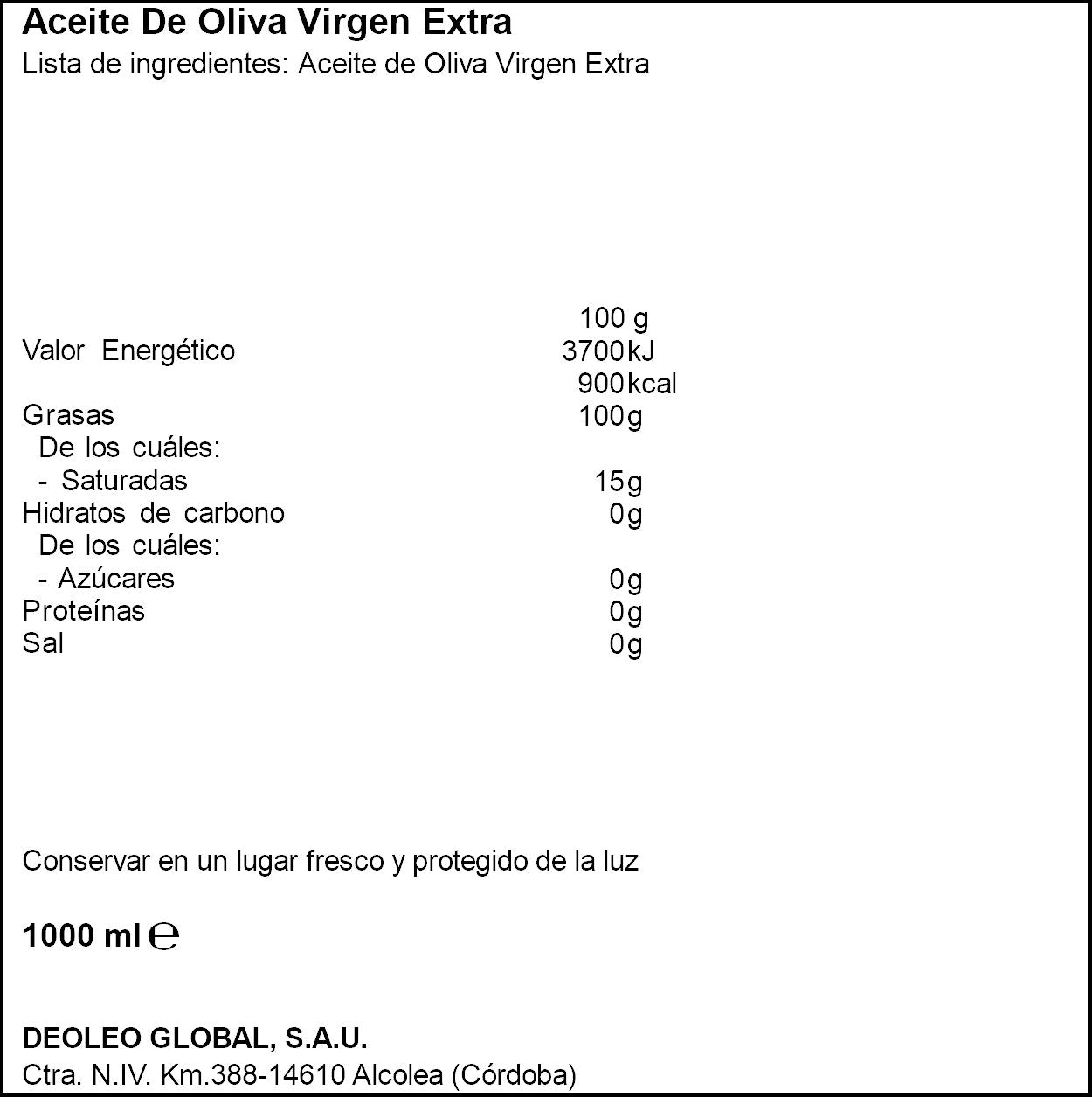 Aceite oliva virgen extra Carbonell 1l