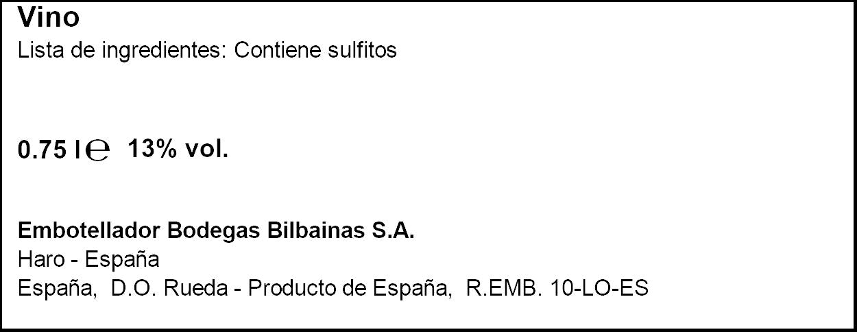 Vino blanco verdejo Ederra 750ml