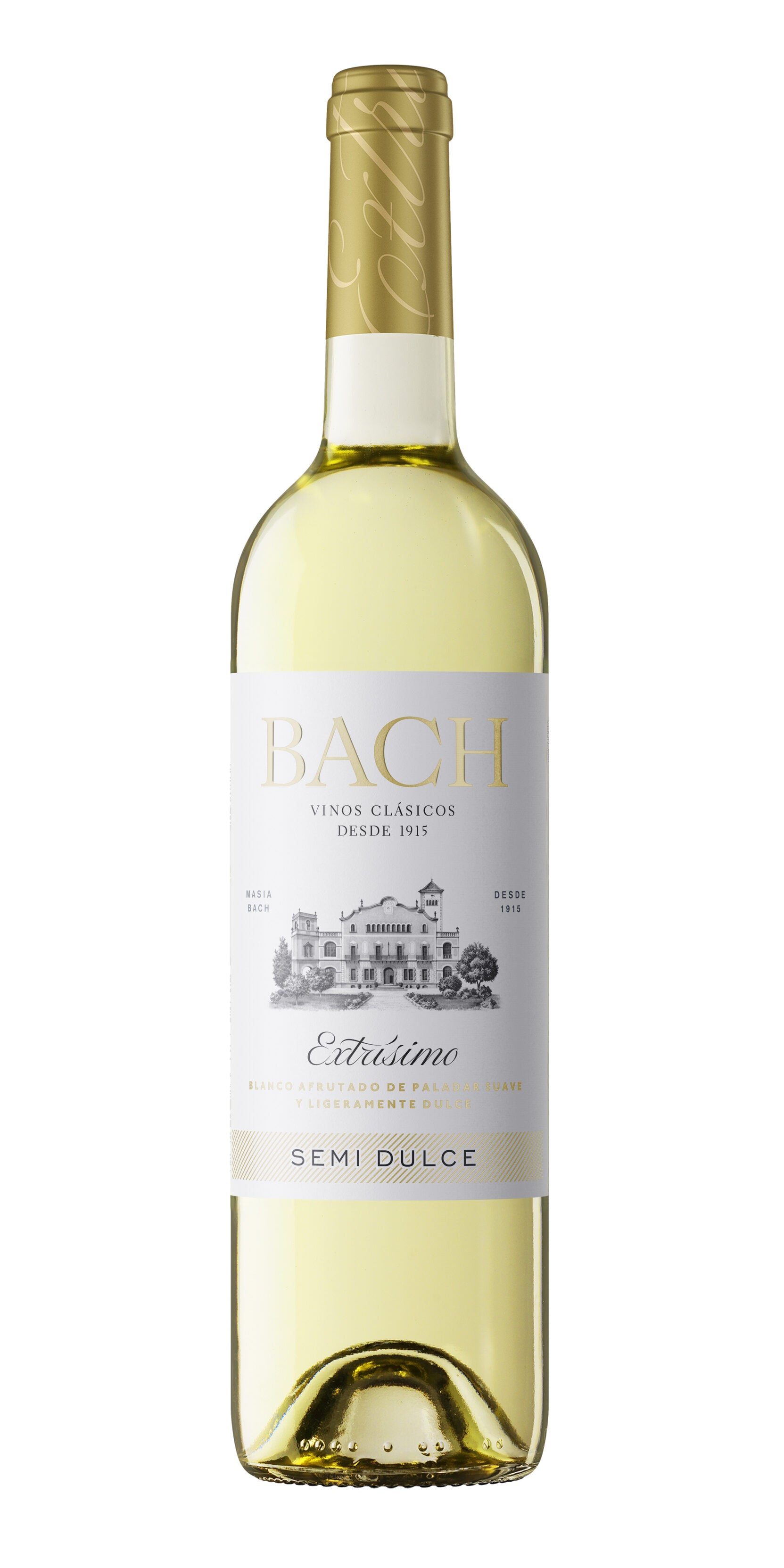 Vino blanco penedes semi dulce Bach 750ml