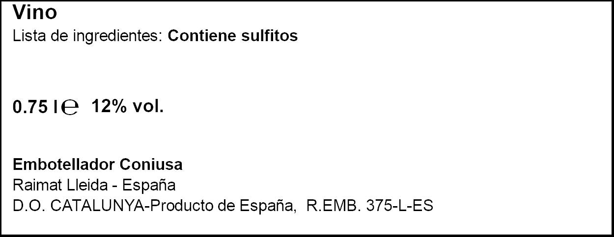 Vino blanco penedes semi dulce Bach 750ml