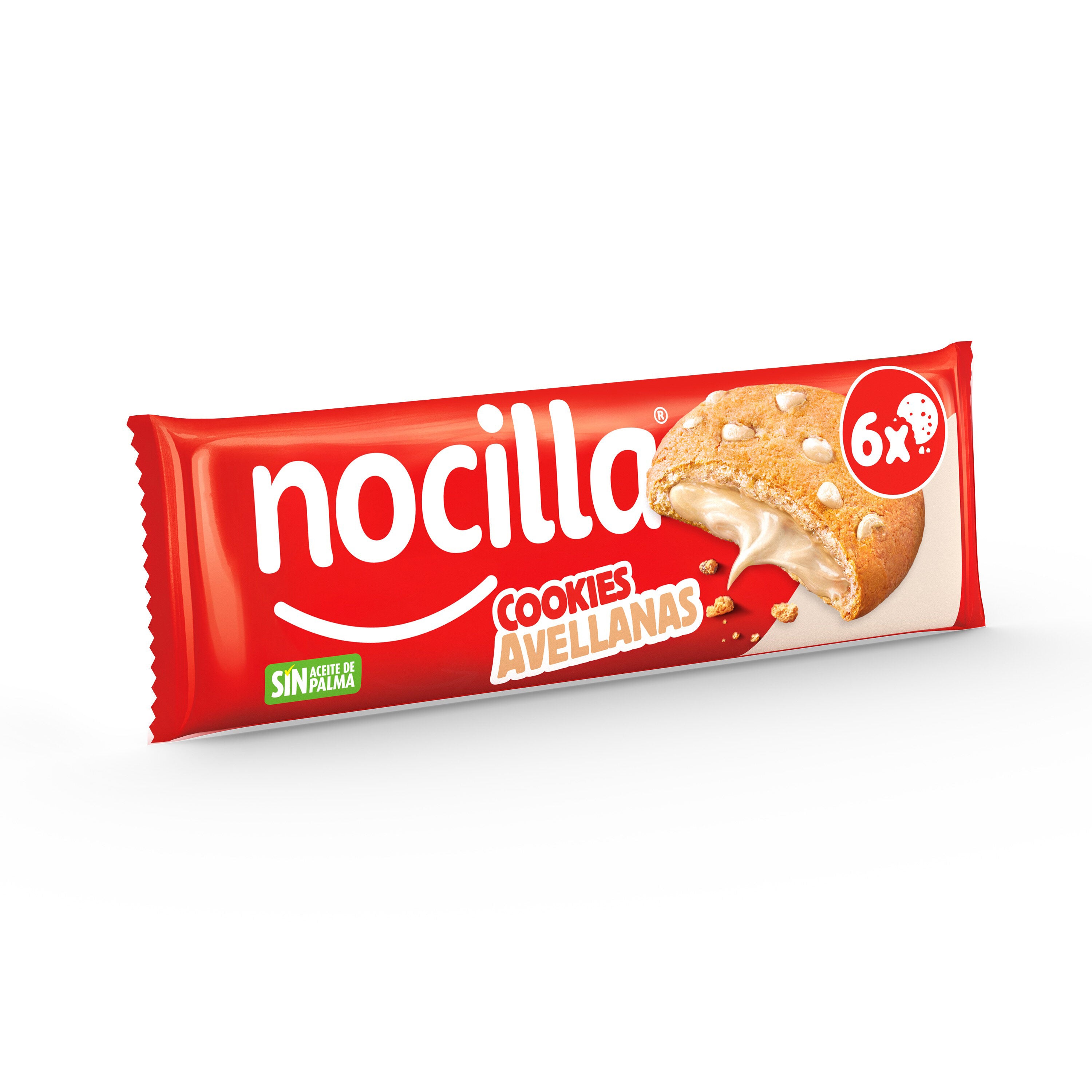 Galleta rellena crema cacao blanco Nocilla p6 120g
