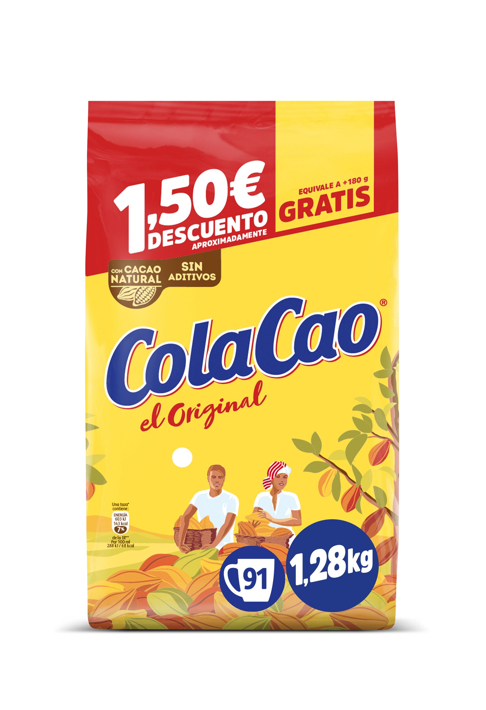 Cacao soluble bolsa Colacao 1.1kg