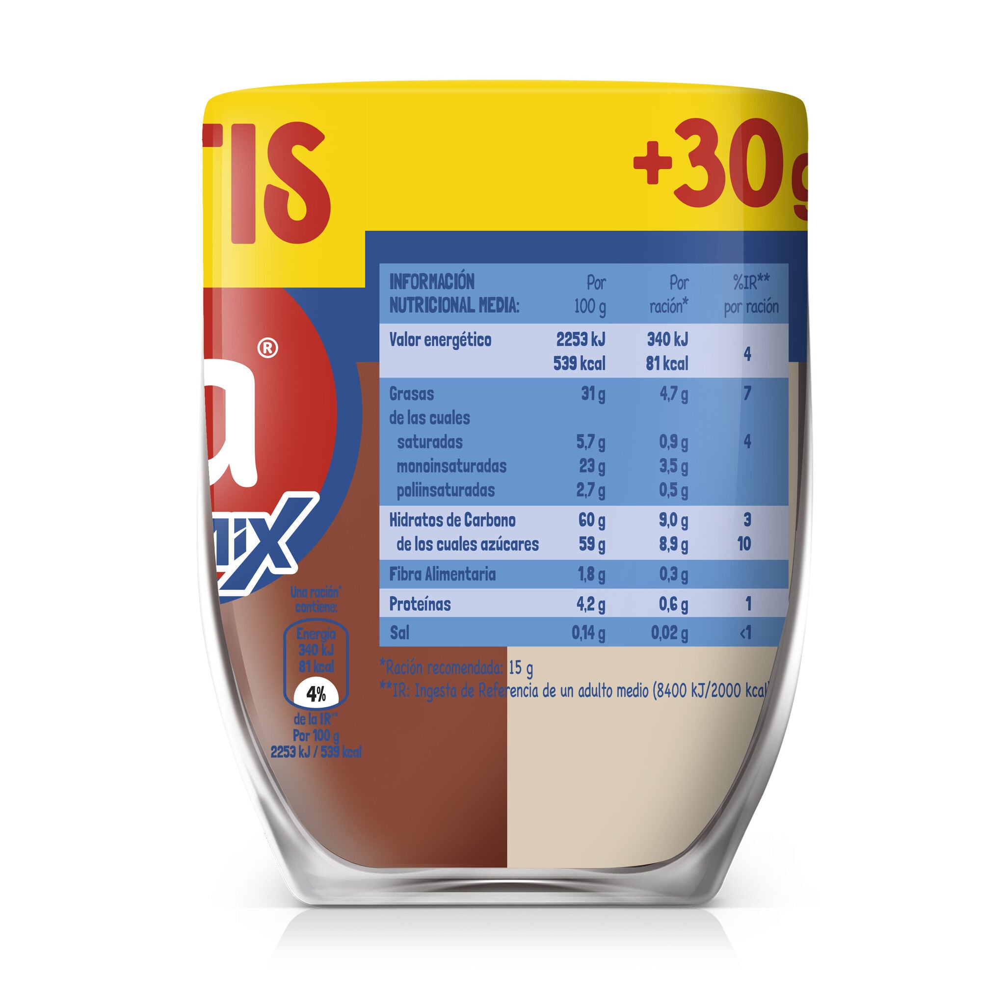 Crema cacao chocolate/leche Nocilla 360g