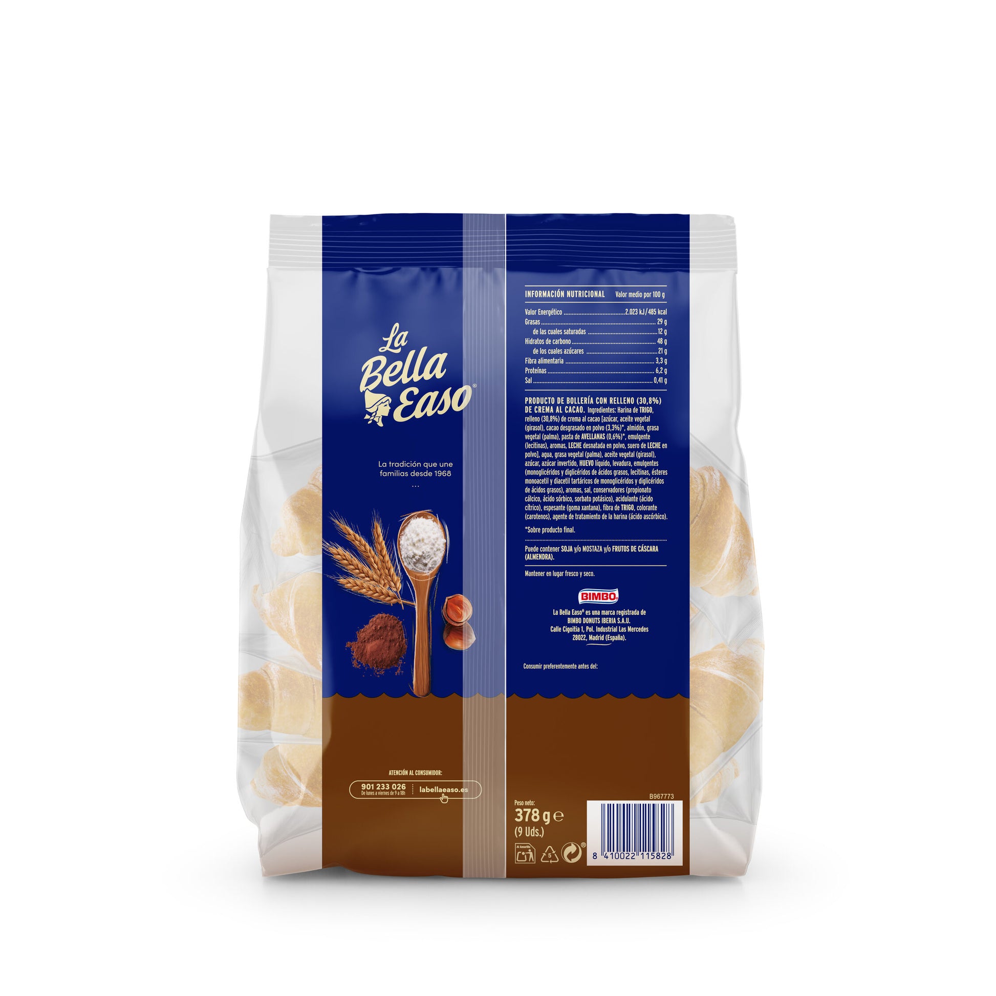 Croissant chocolate la Bella easo 378g