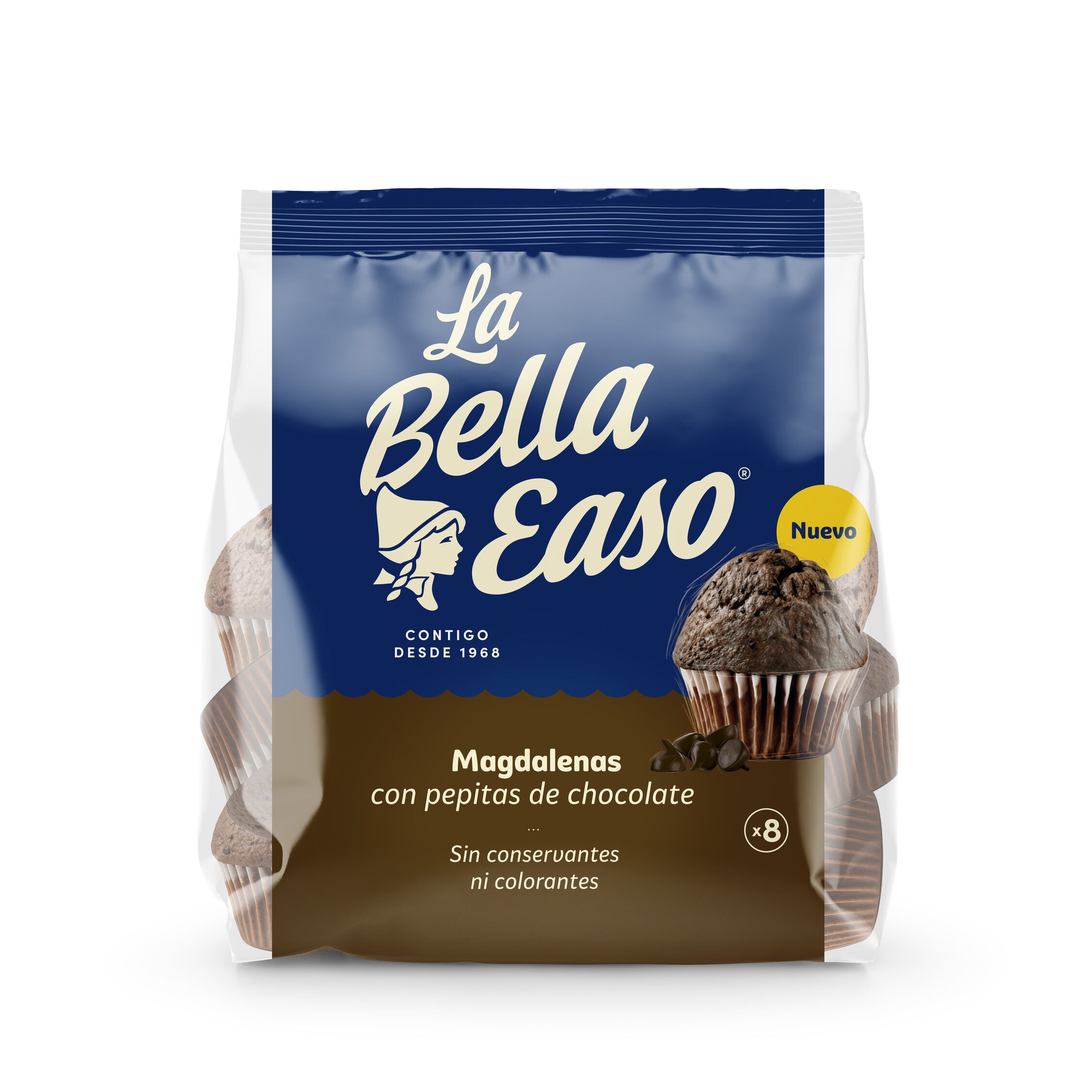 Magdalena pepitas chocolate Bella easo 230g