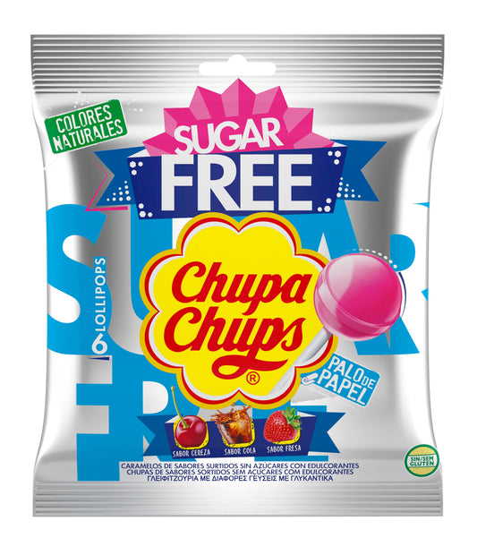 Caramelo con palo mini s/azúcar fresa bolsa Chupa chups p6 La Despensa