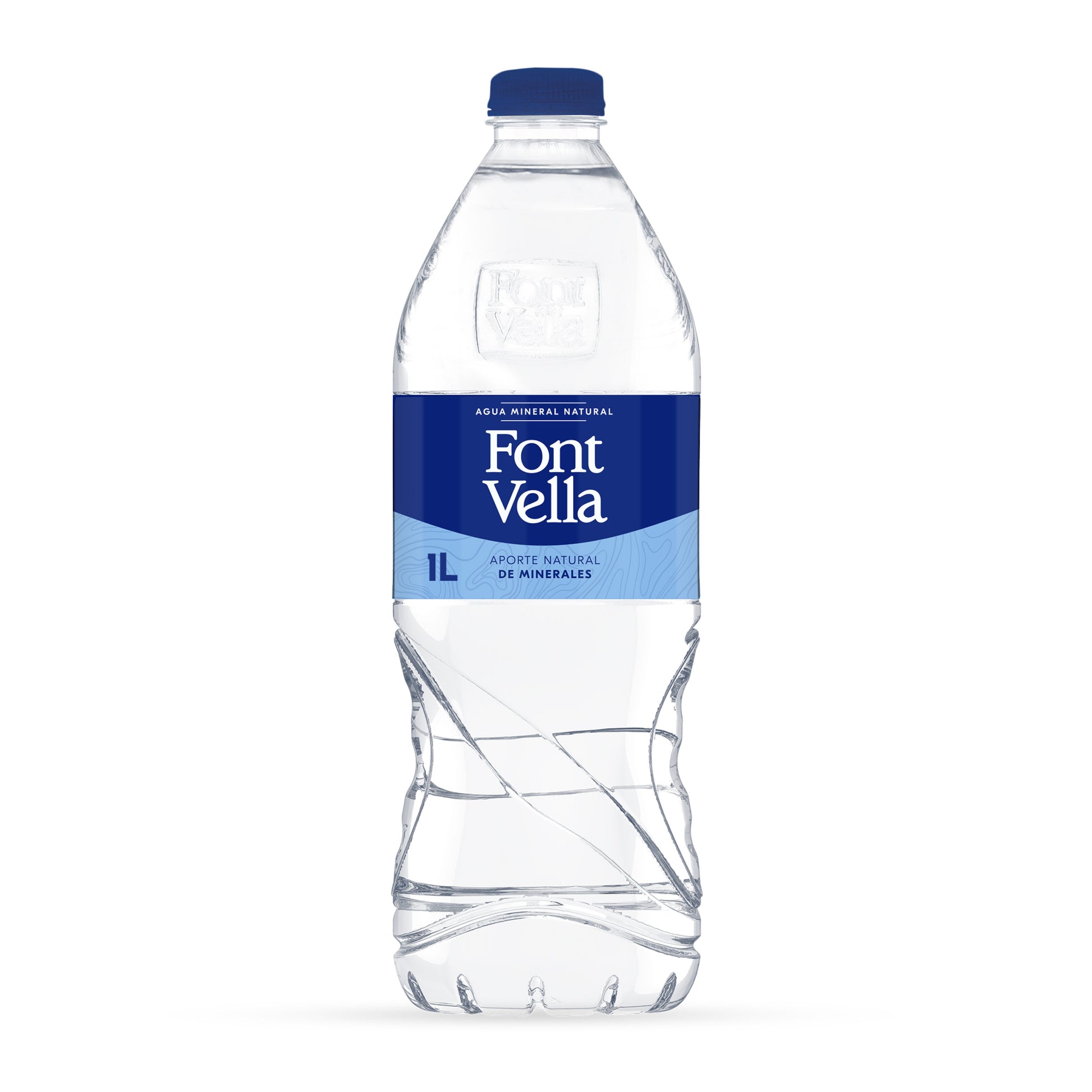 Agua mineral natural Font vella 1l