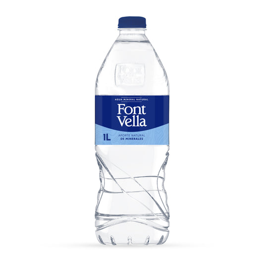 Agua mineral natural Font vella 1l La Despensa